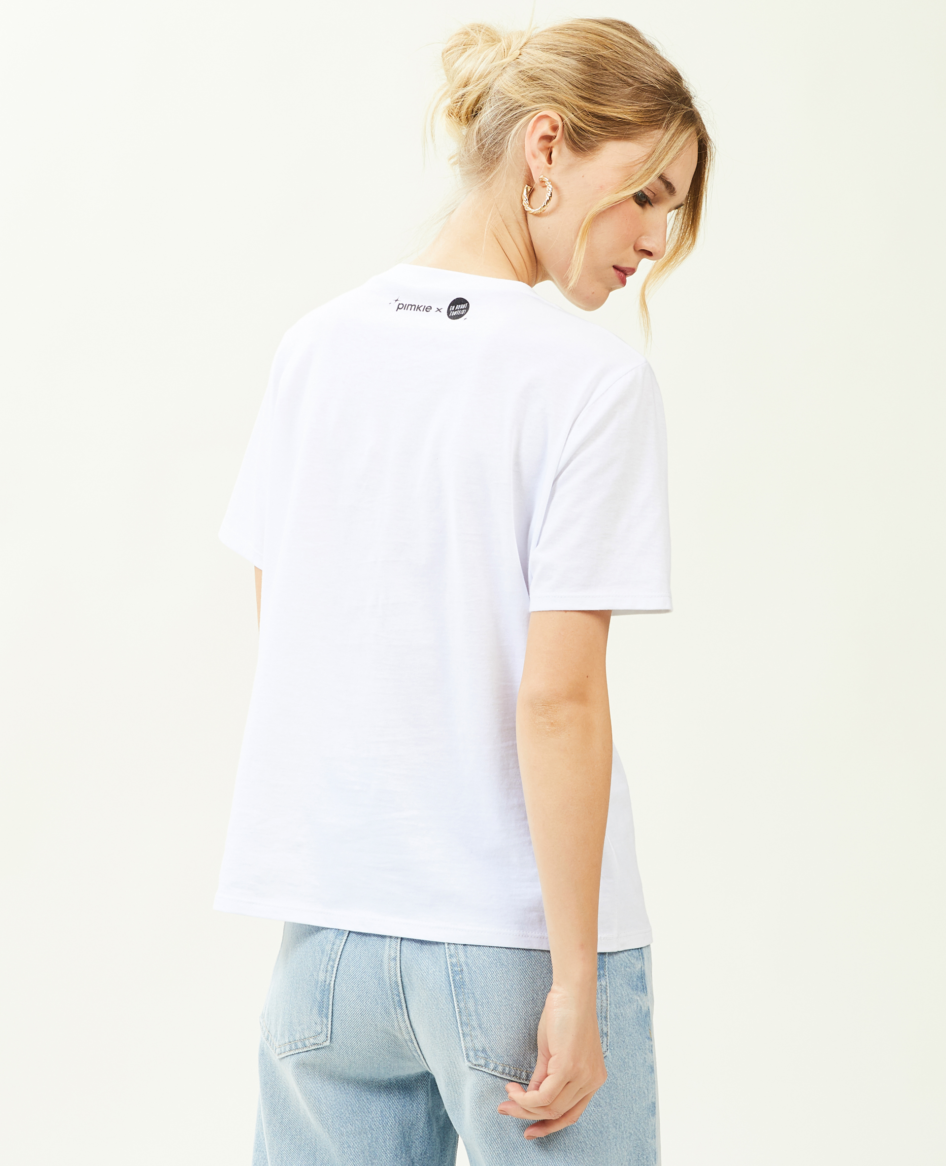 T-shirt pimkie X En avant toute(s) blanc - Pimkie