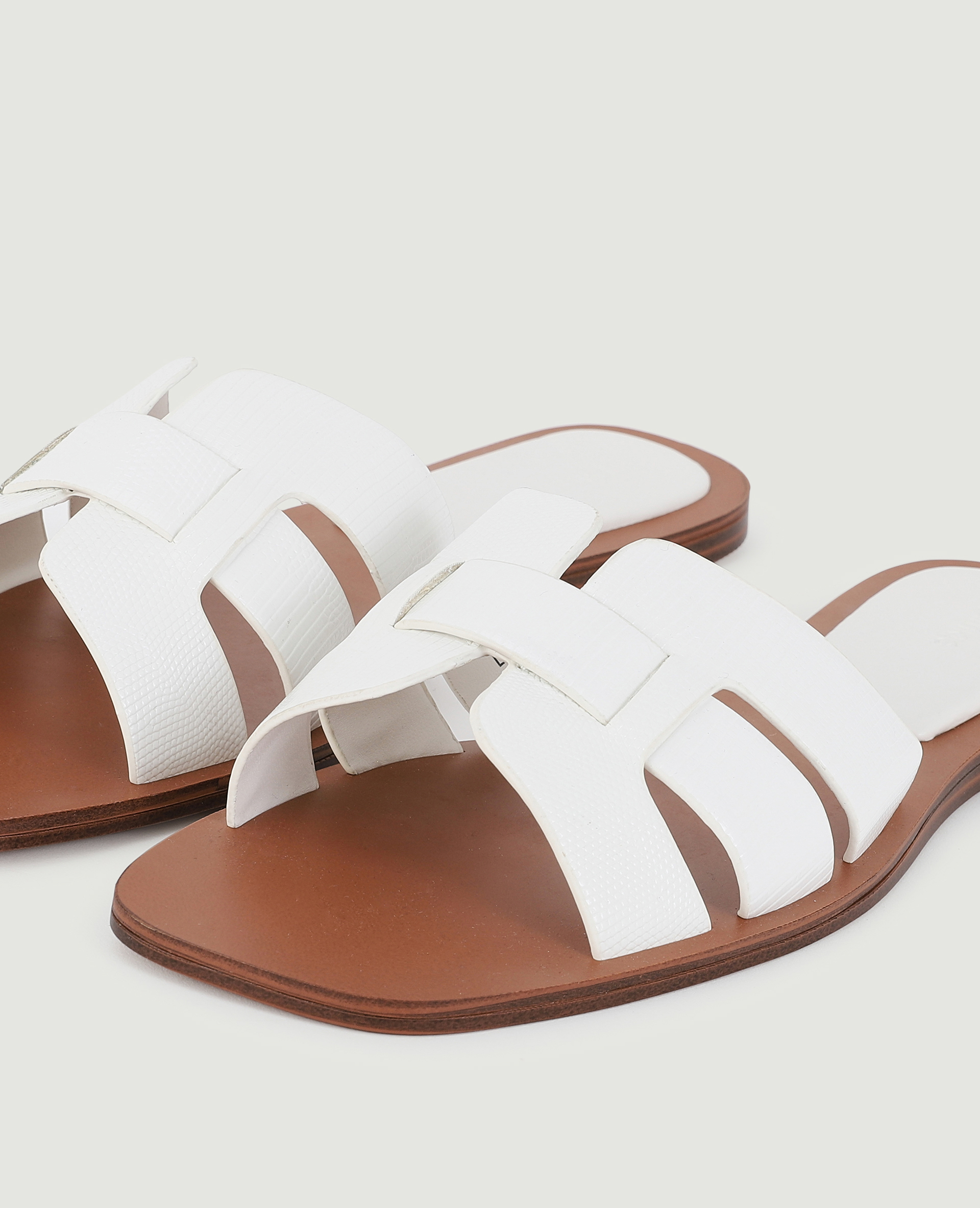 Mules plates blanc - Pimkie