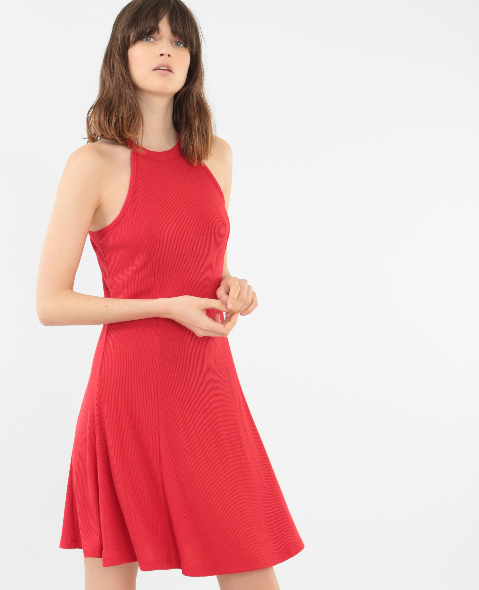 Robe hotsell trapeze rouge