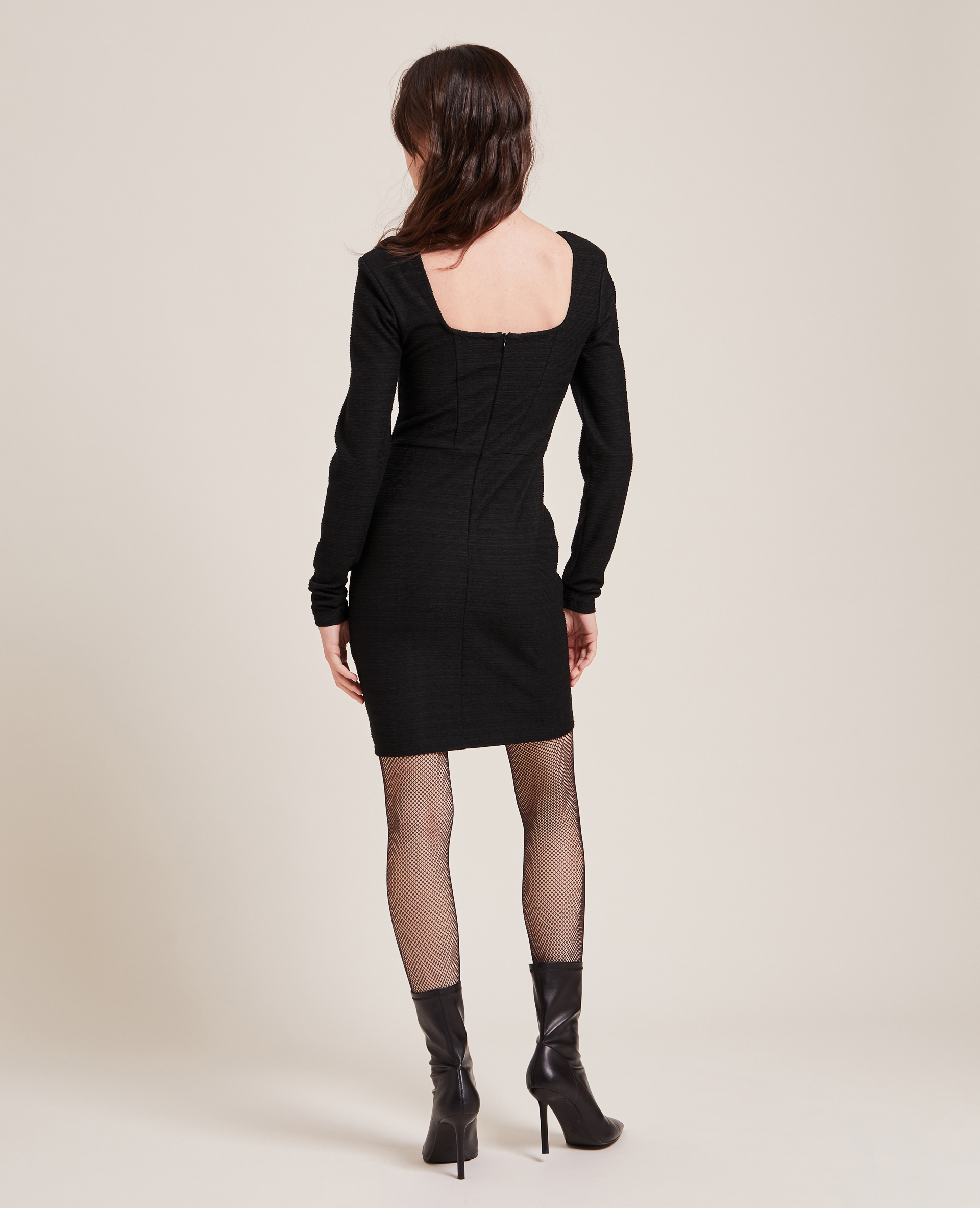 Robe avec haut effet corset noir - Pimkie