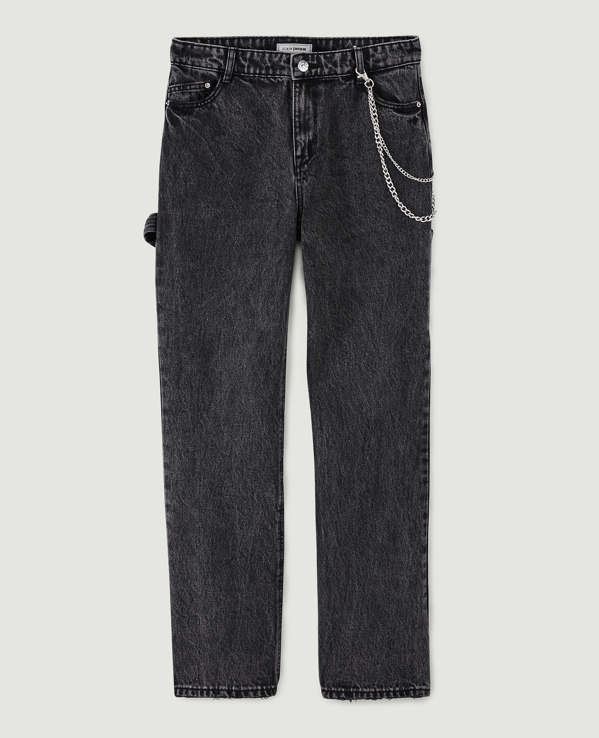 Jean noir avec chaine outlet