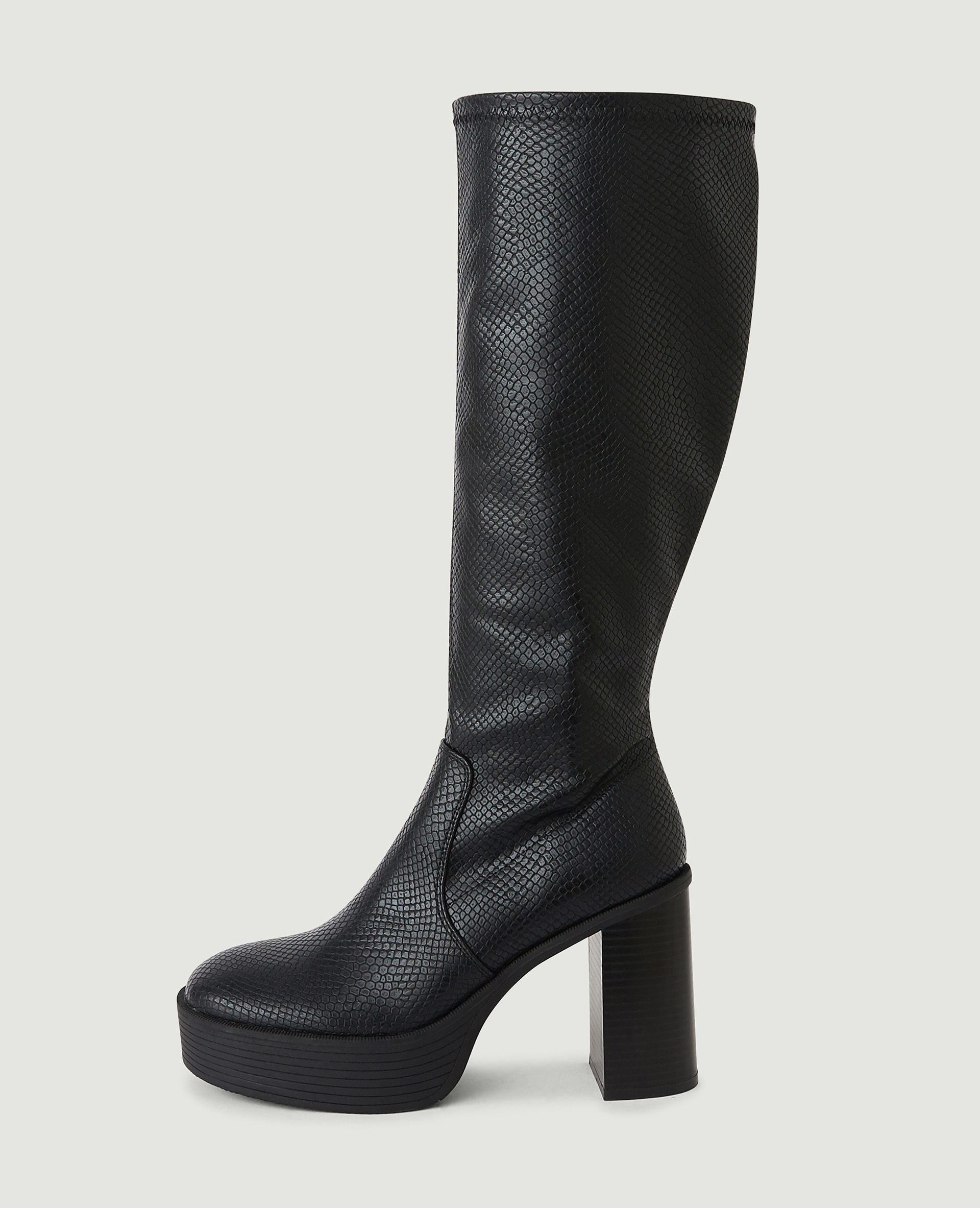 Botte peau de shop serpent