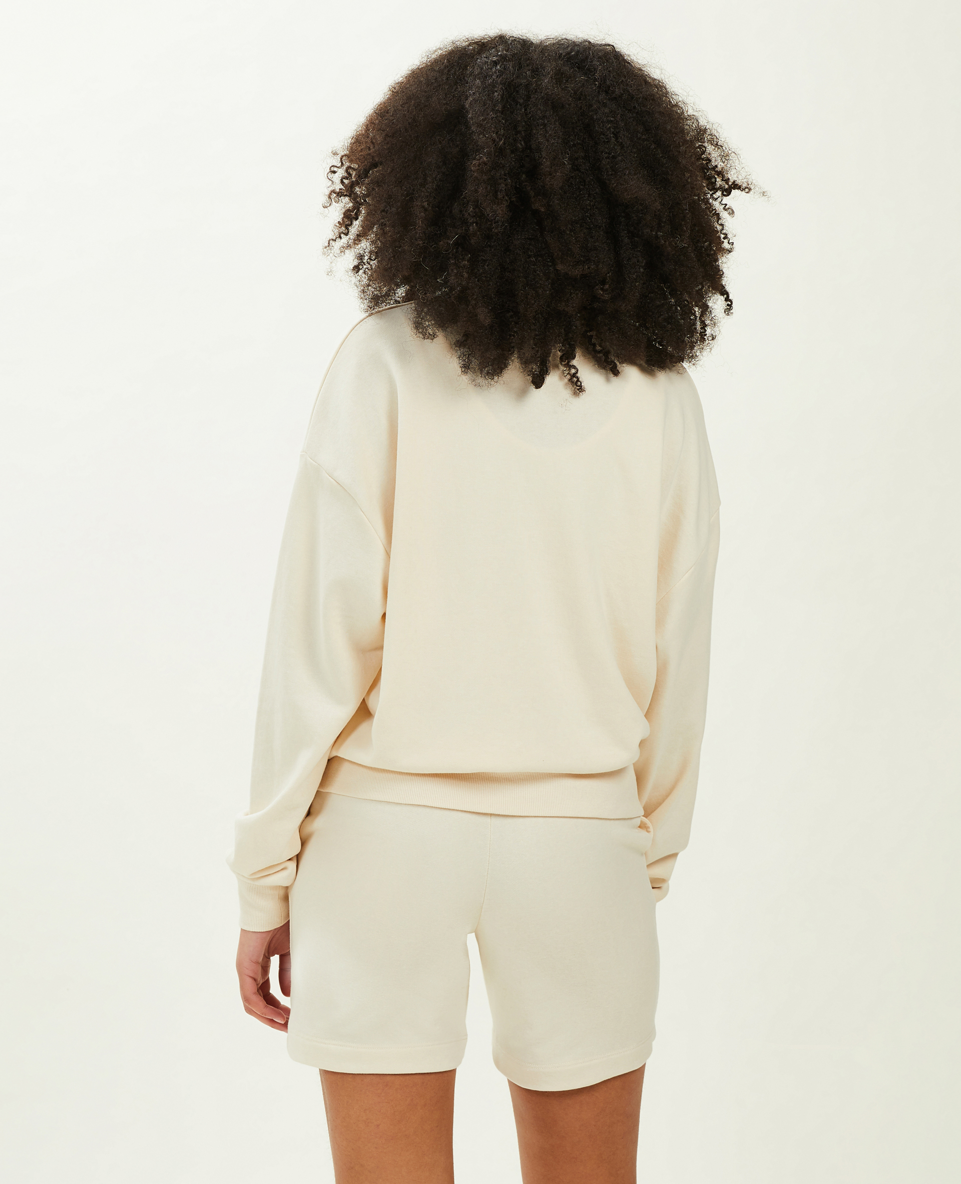 Sweat col rond beige - Pimkie