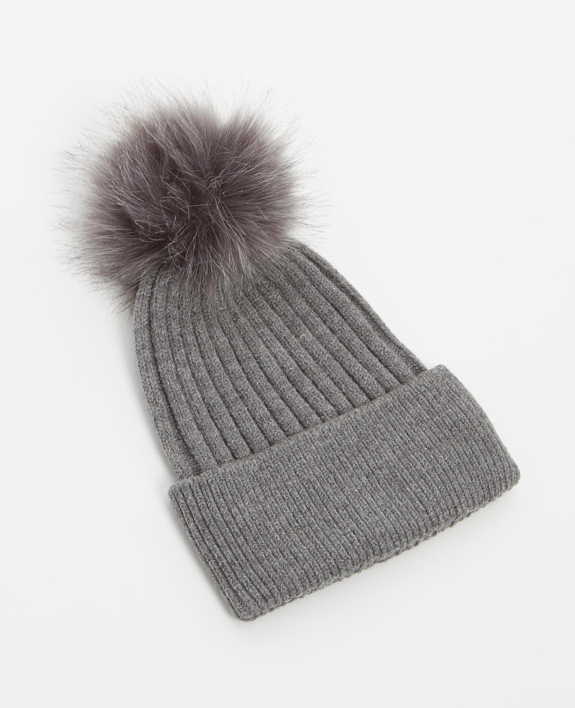 Bonnet à pompon noir - Pimkie