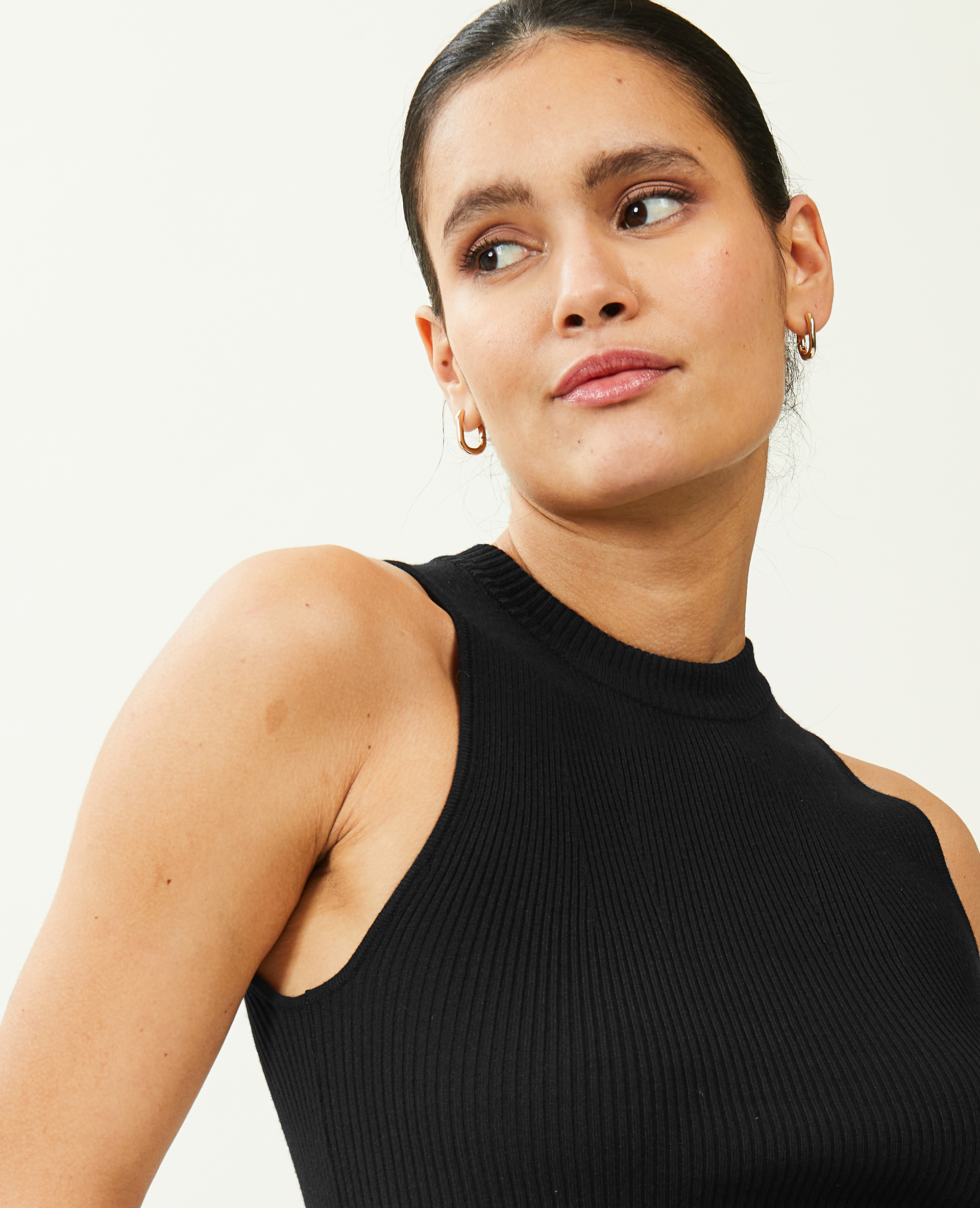 Top sans manches en maille noir - Pimkie