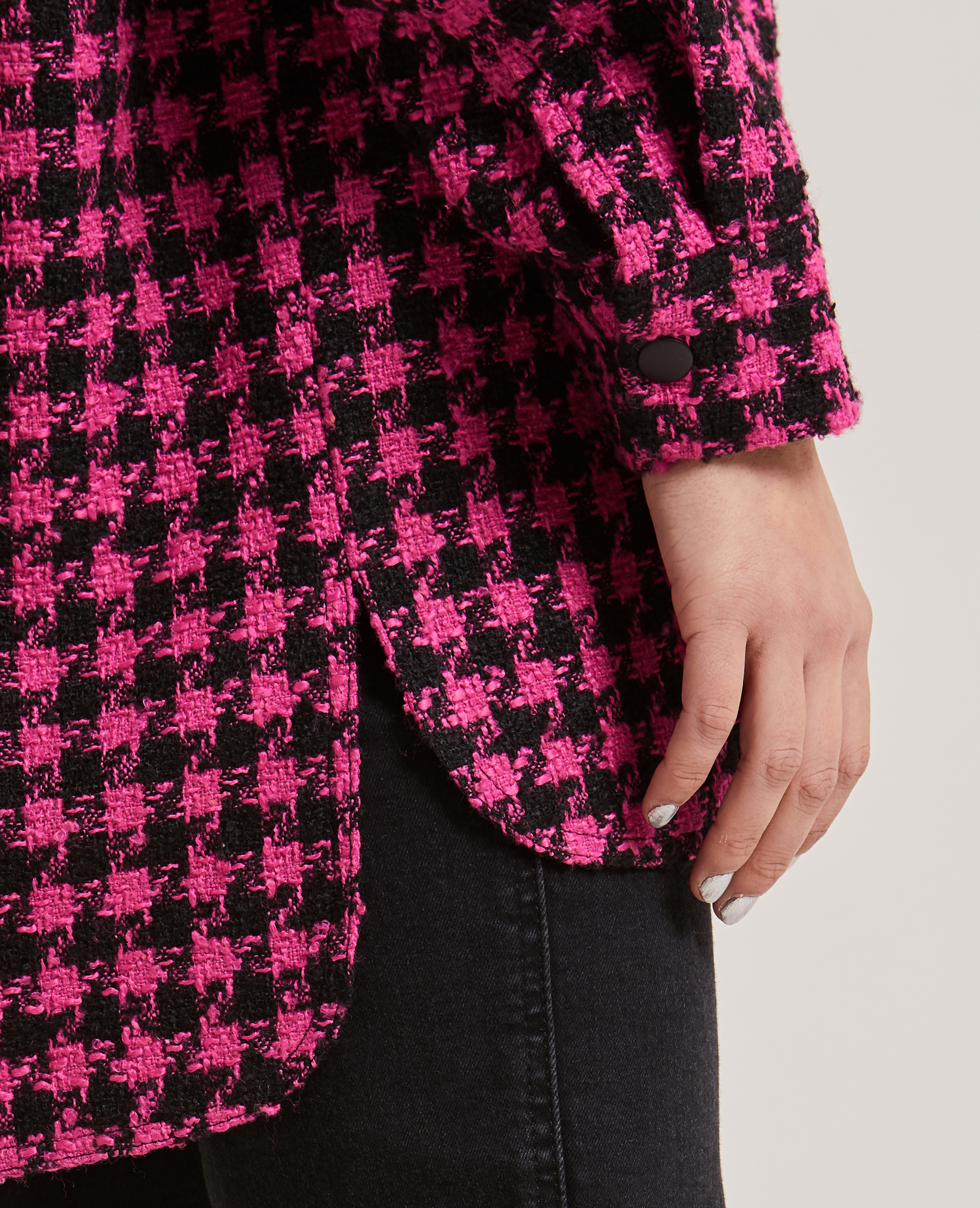 Surchemise en tweed rose - Pimkie