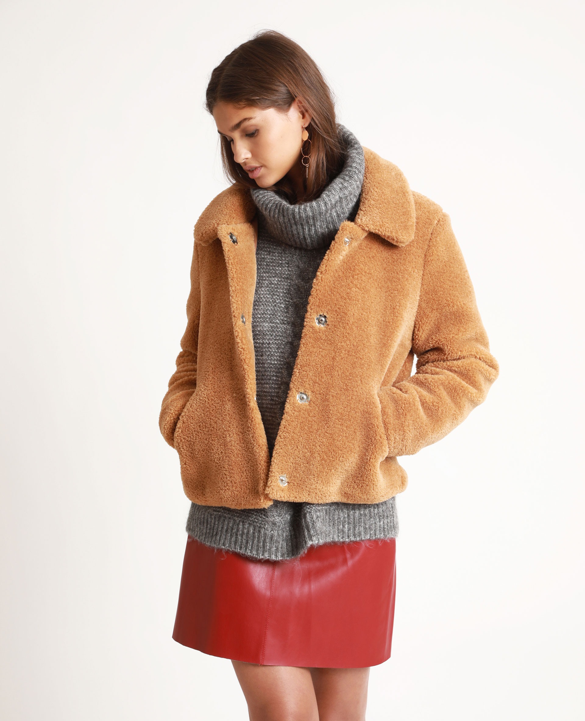 Veste en fausse fourrure