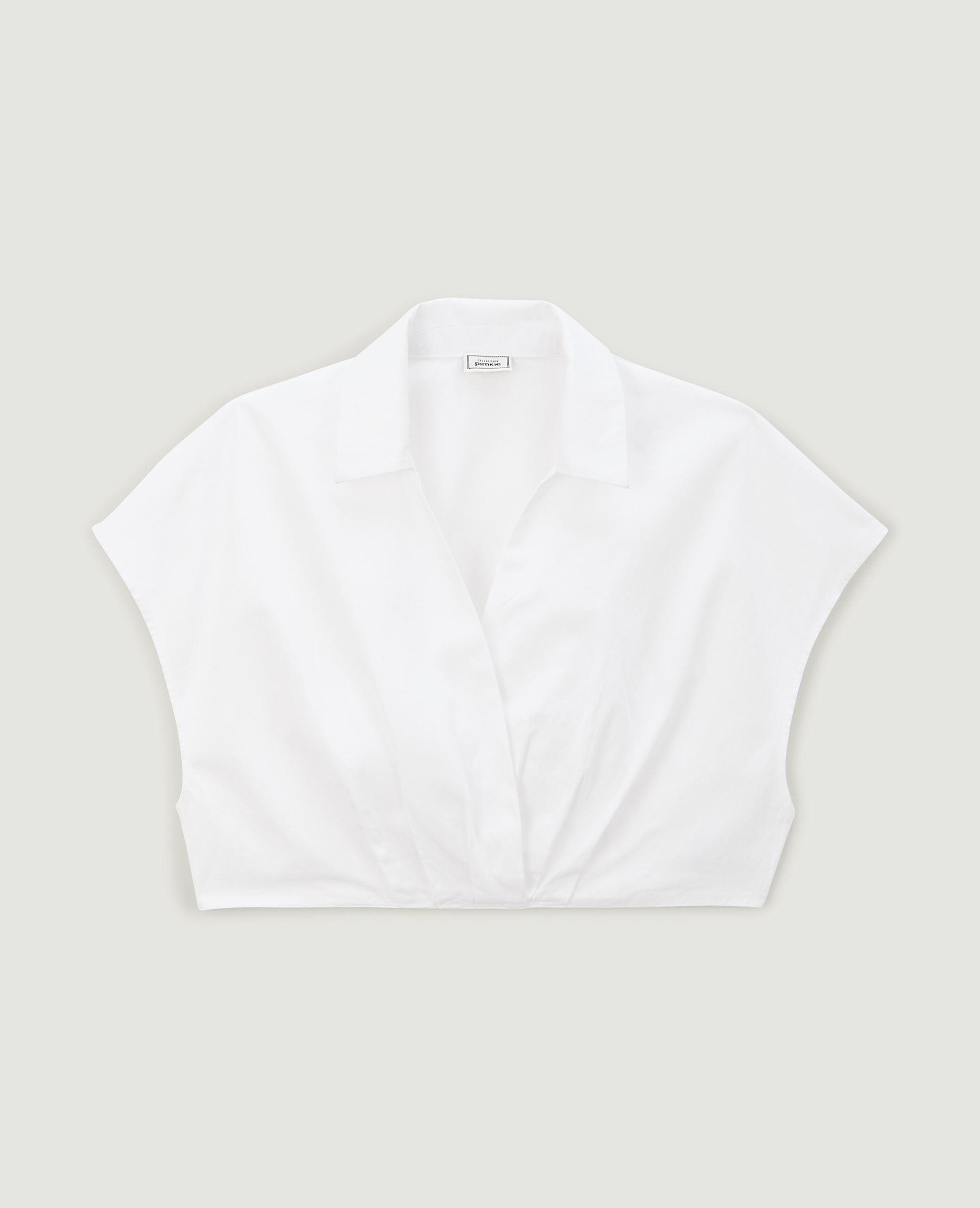 Chemise cropped croisée blanc - Pimkie