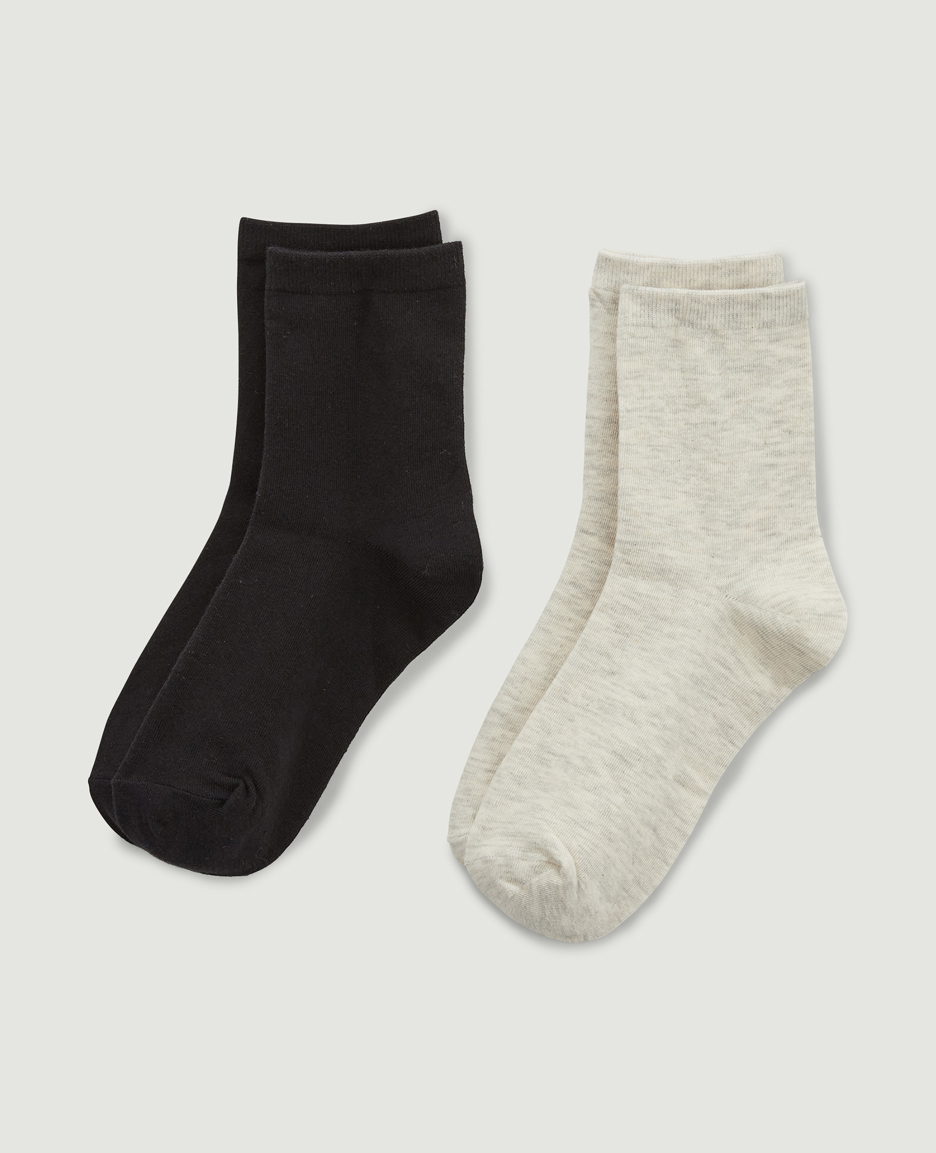 Lot de 2 paires de chaussettes noir - Pimkie