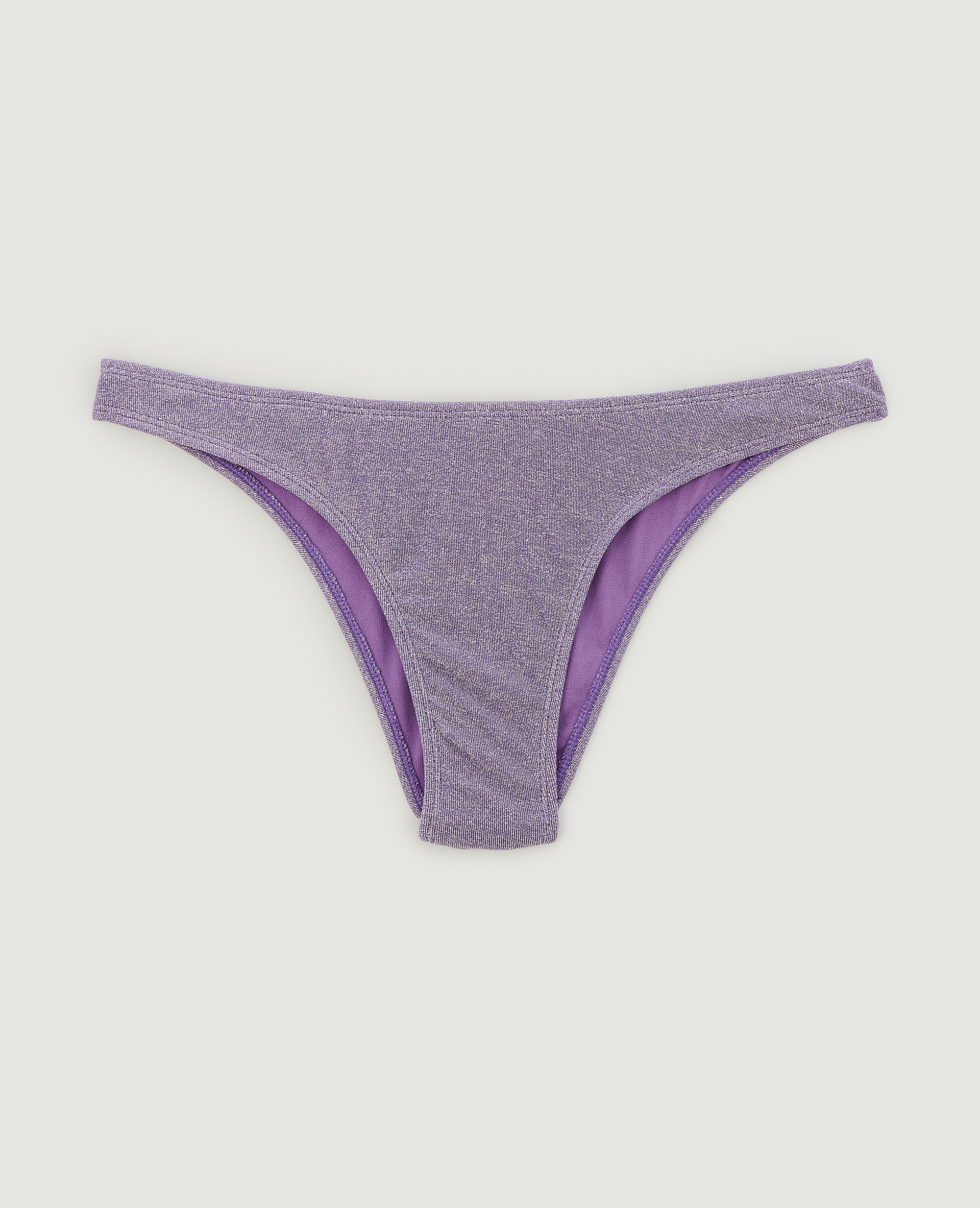 Bas de maillot de bain tanga métallisé violet - Pimkie