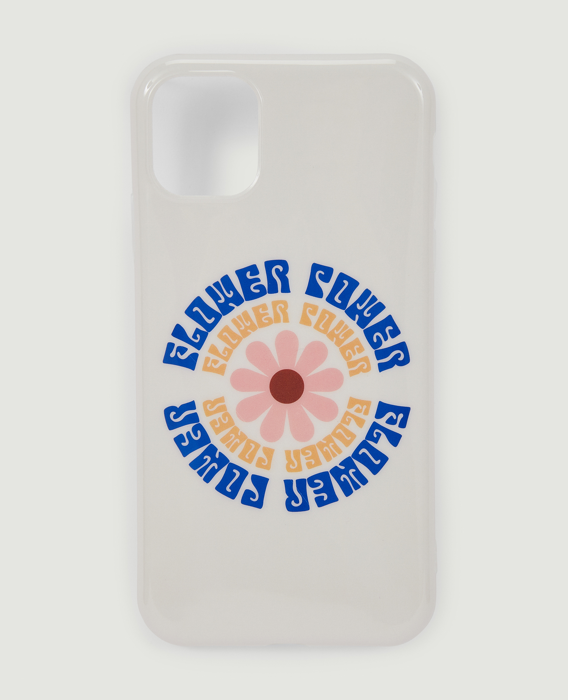 Coque iPhone Flower Power blanc - Pimkie