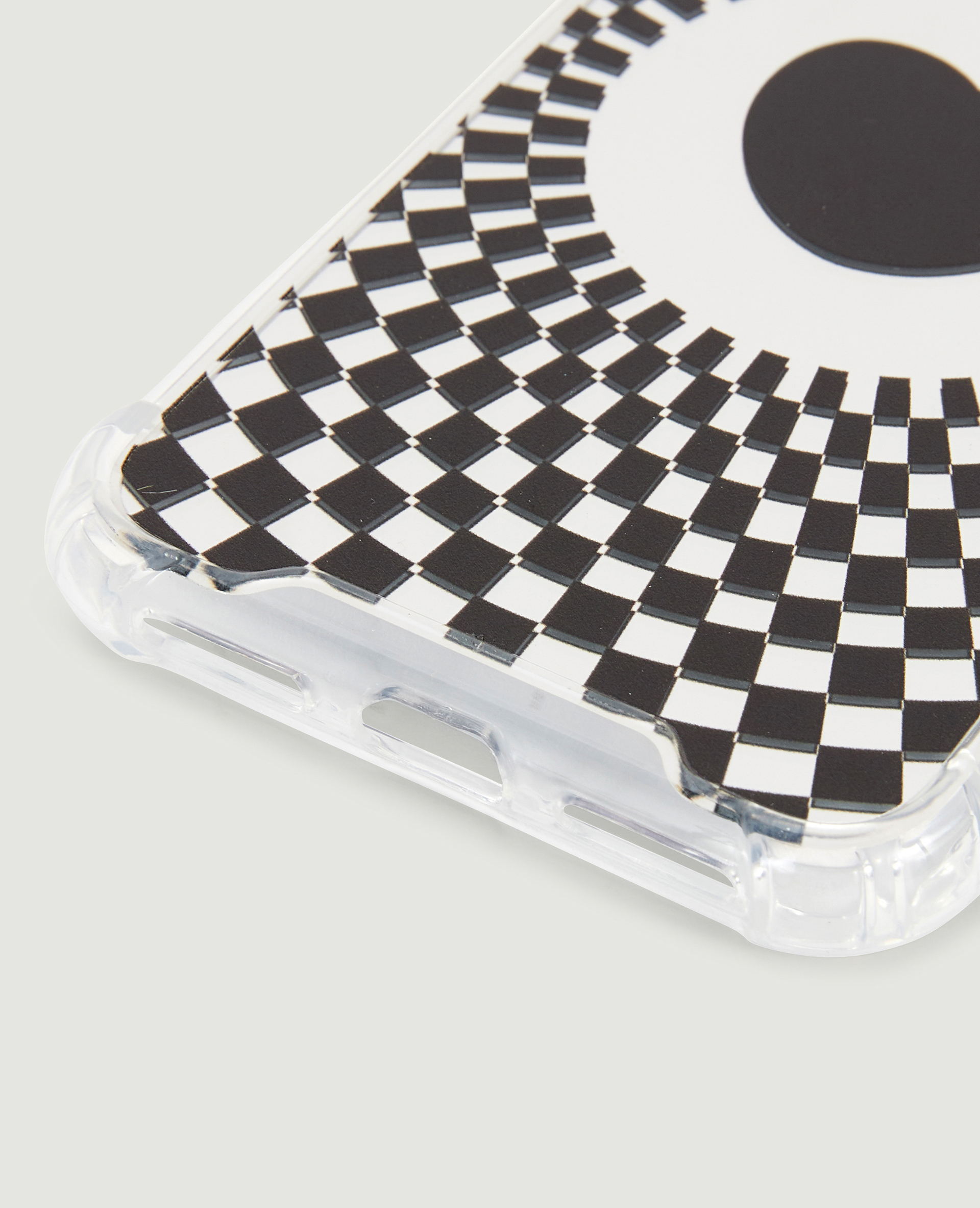Coque de téléphone motif cœur psychédélique noir - Pimkie