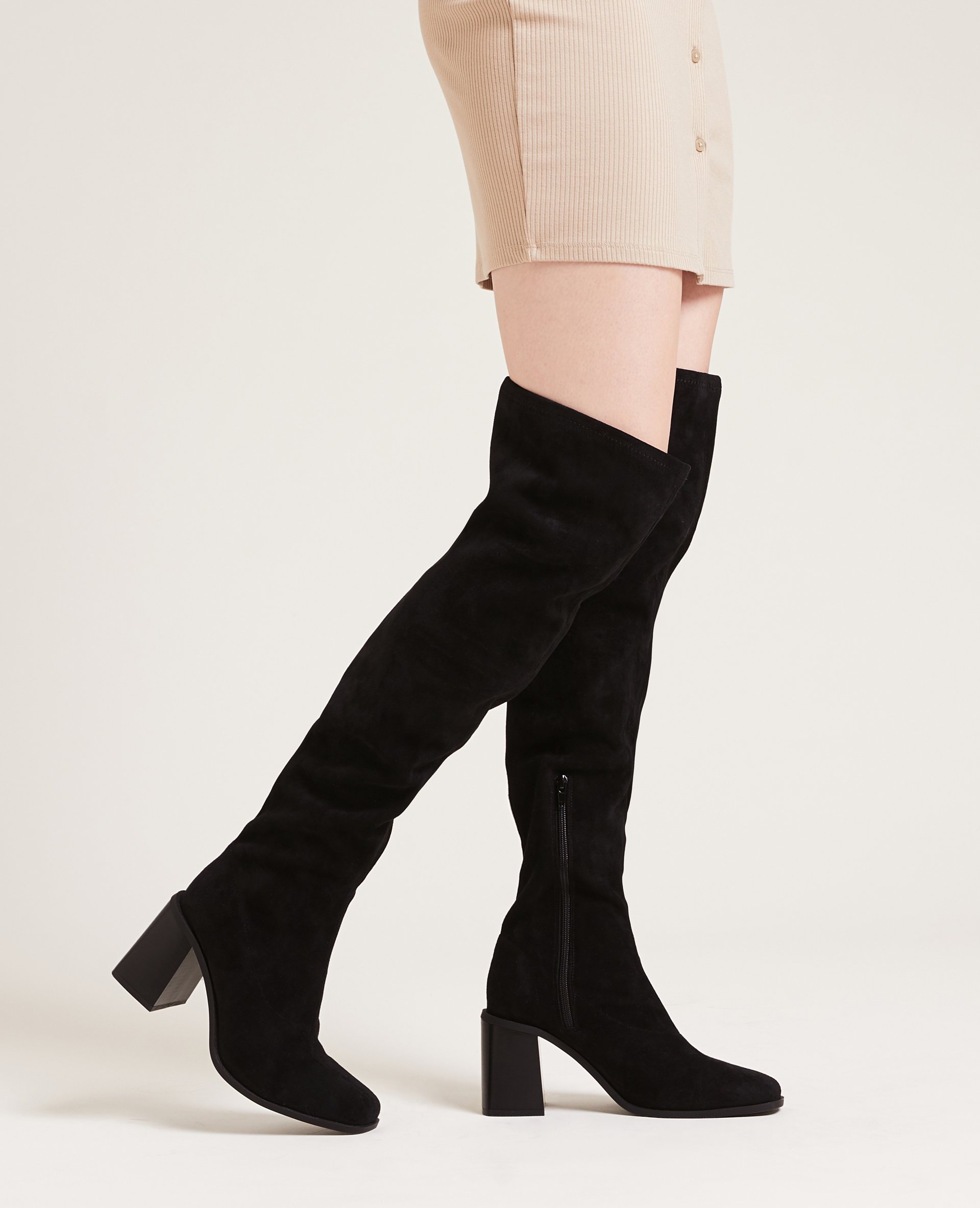 Bottes cuissardes en suedine Pimkie