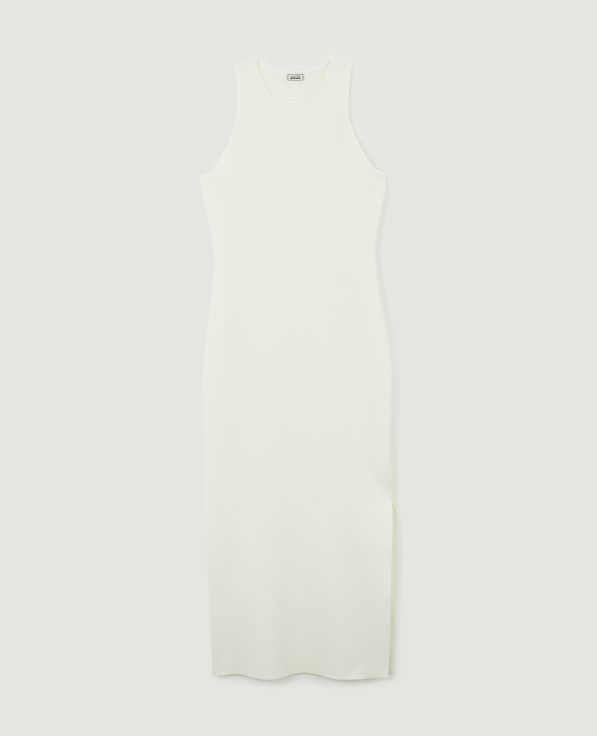 Robe moulante longue maille tricot blanc - Pimkie