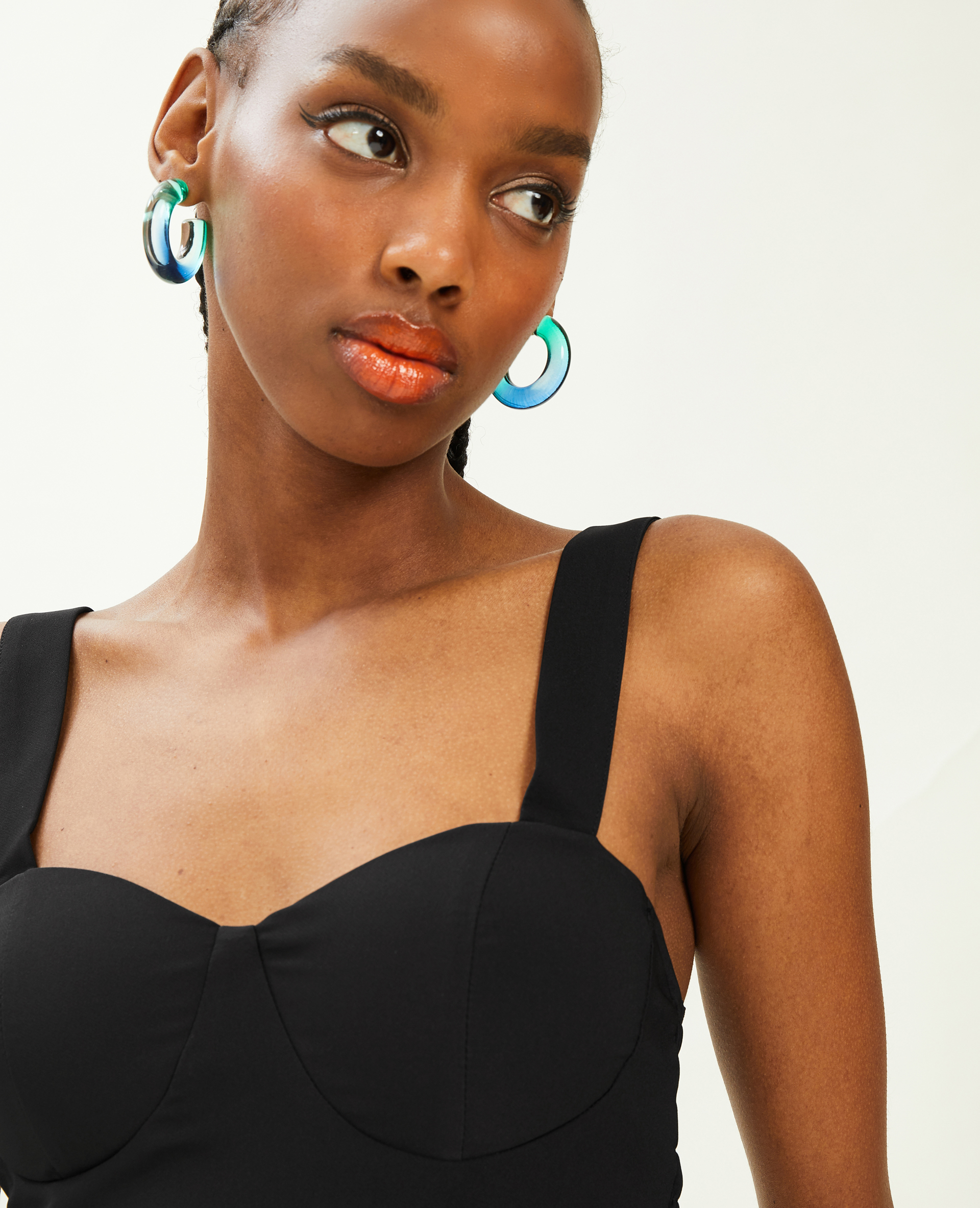 Top brassière larges bretelles noir - Pimkie