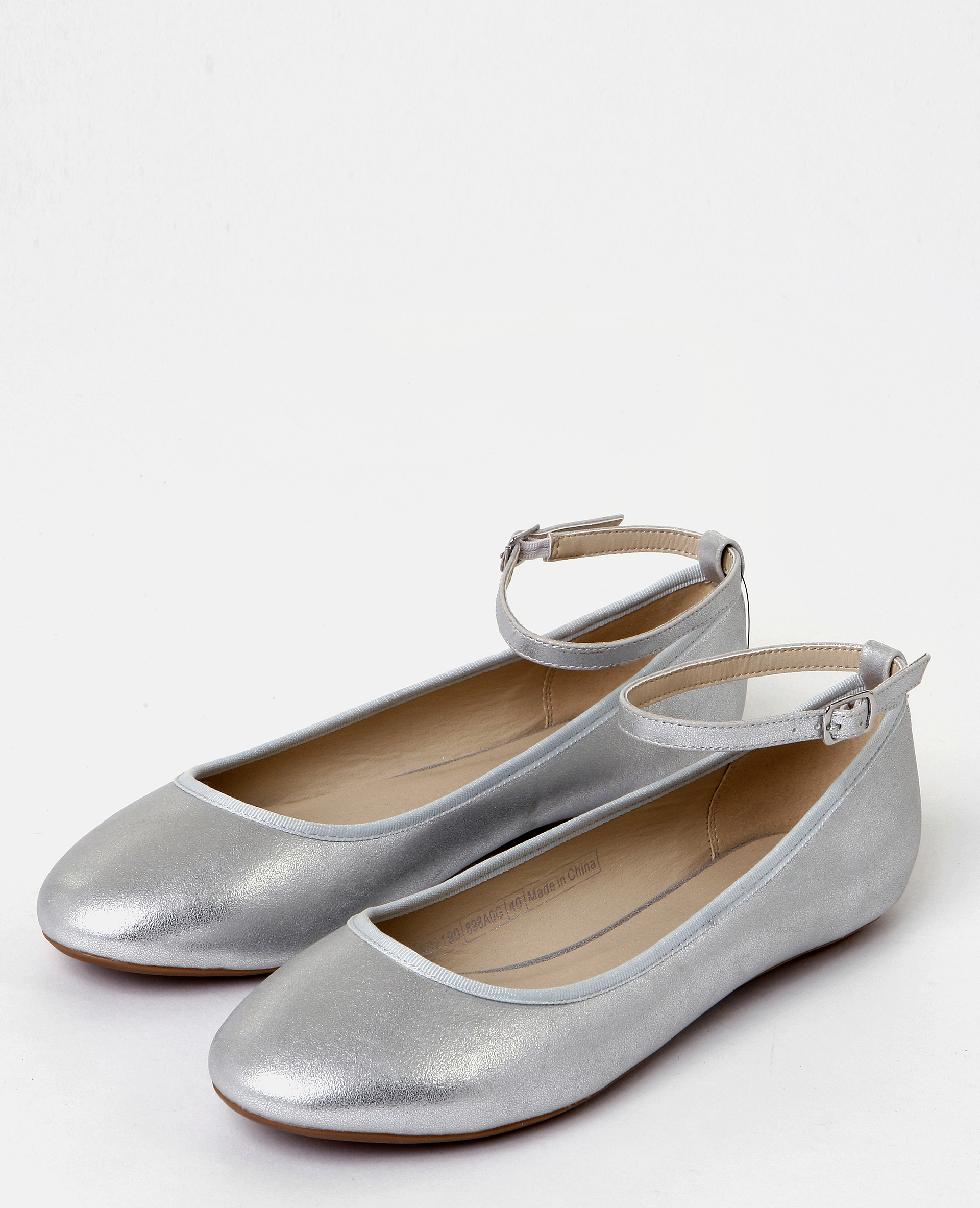 ballerines argentées