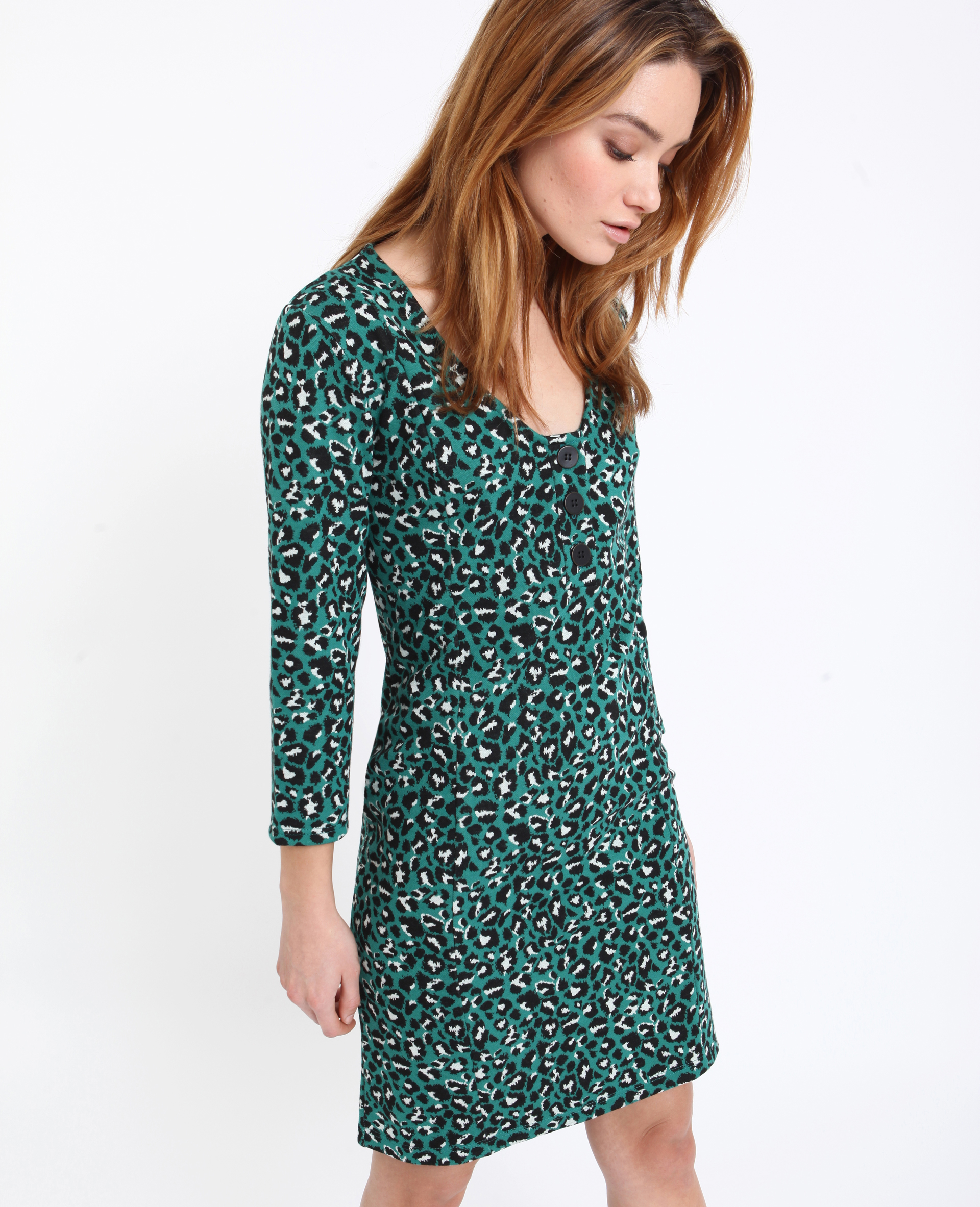 Robe midi leopard Pimkie