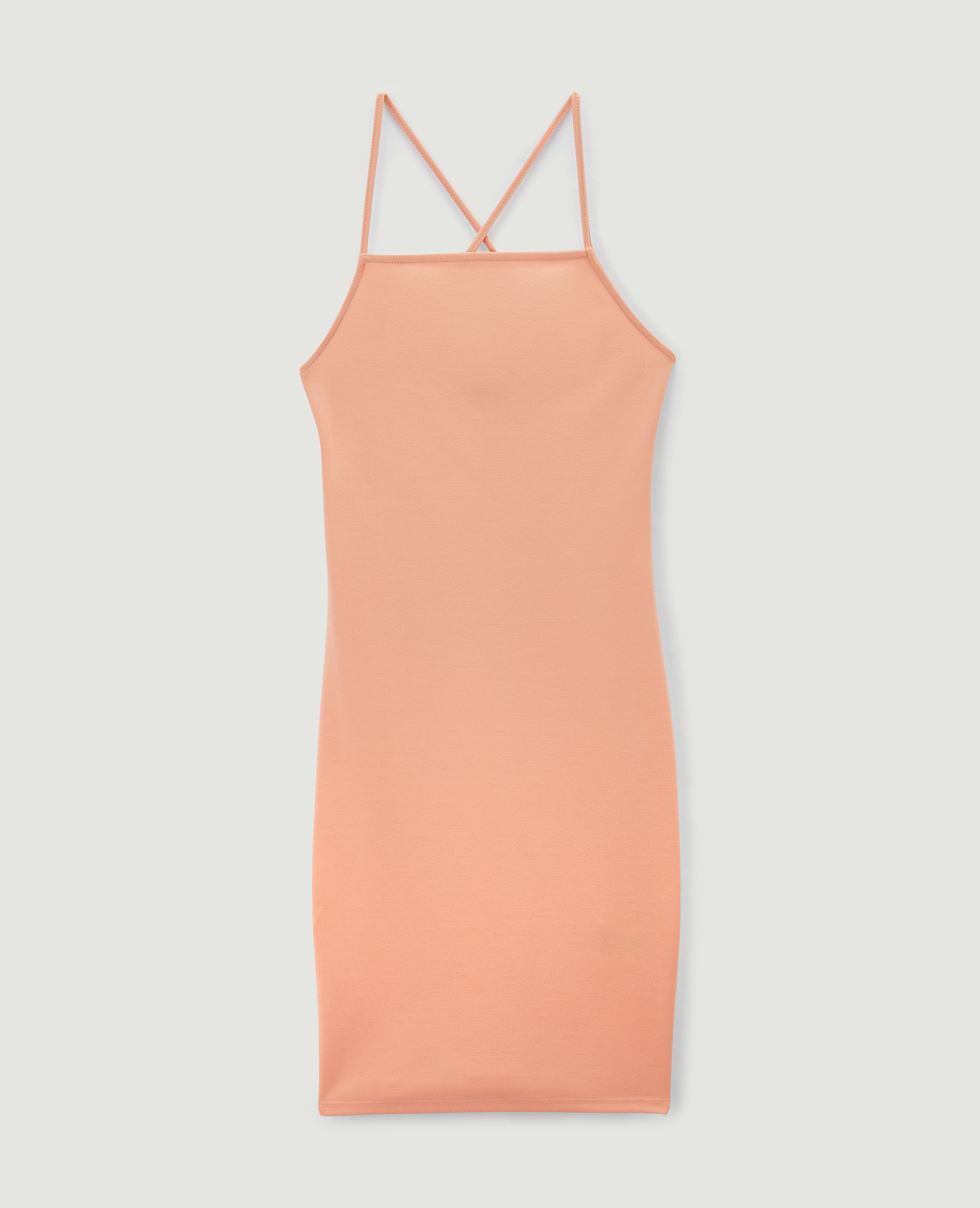 Robe courte bretelles croisées orange - Pimkie