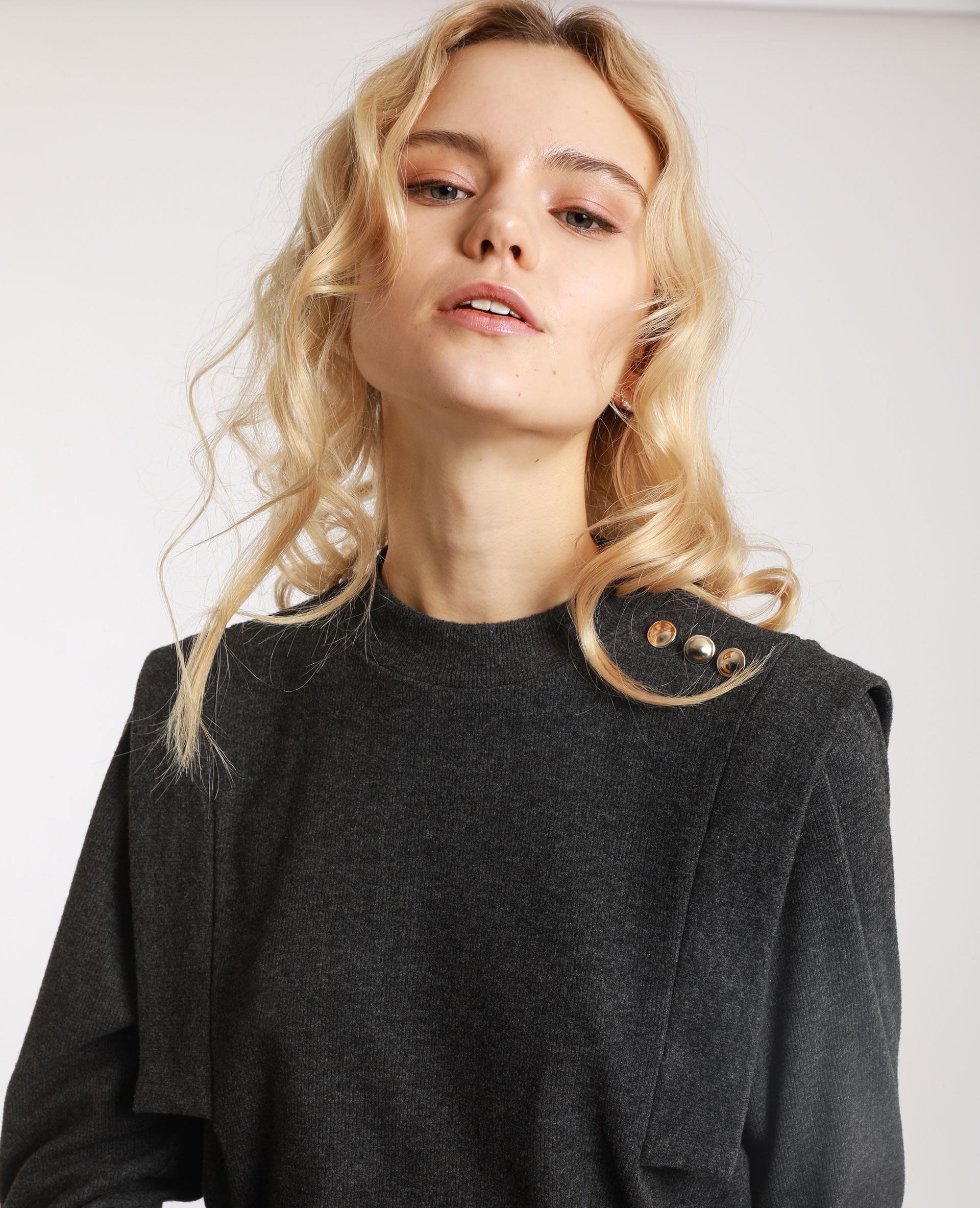 T-shirt épais gris anthracite - Pimkie