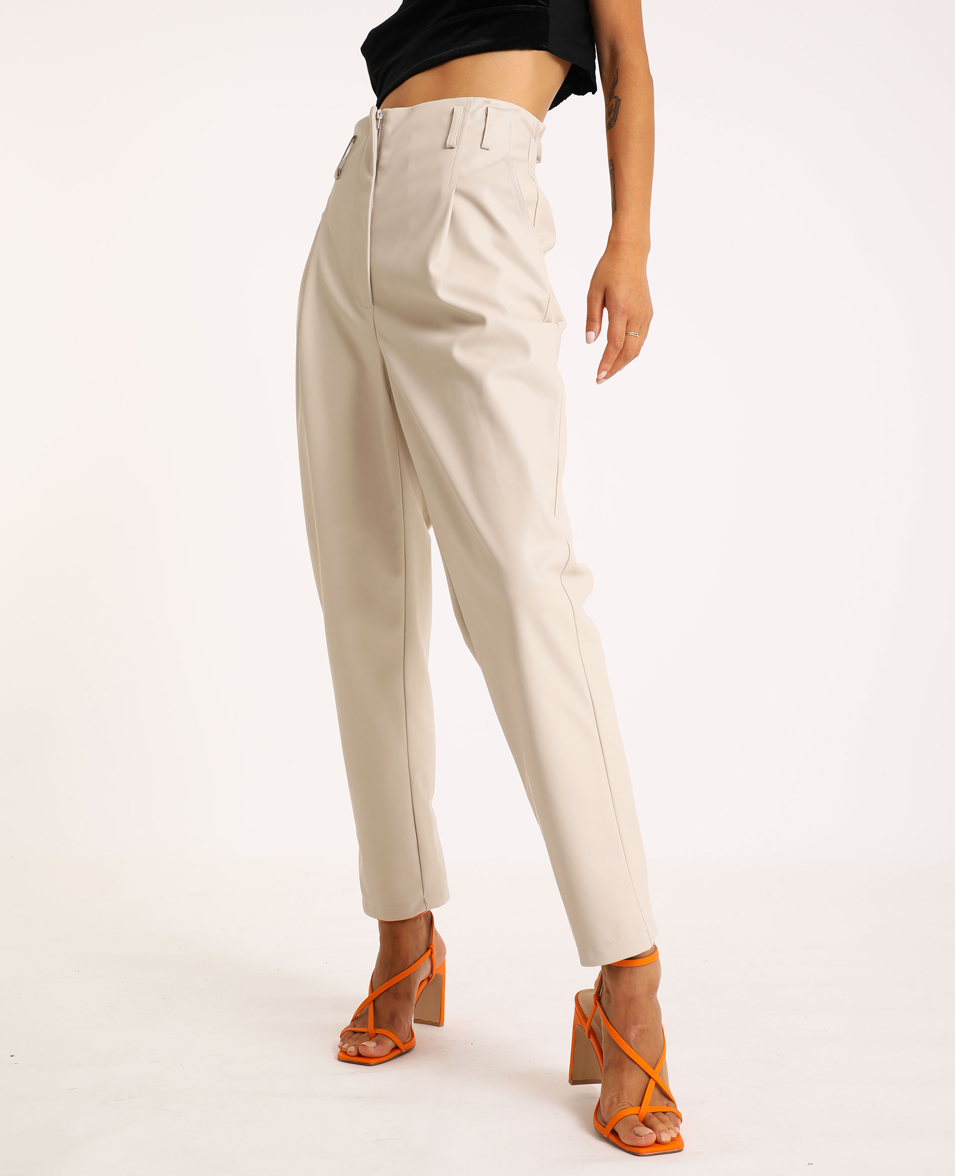 Pantalon imitation cuir zara outlet