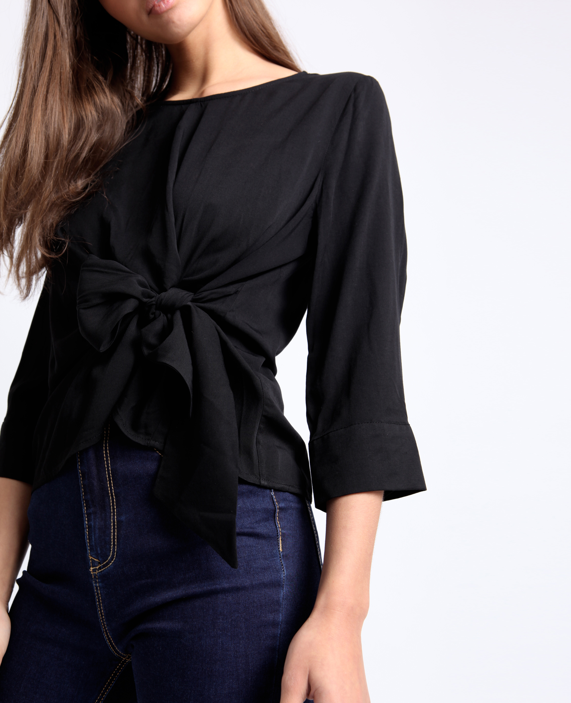 Blouse unie noir - Pimkie
