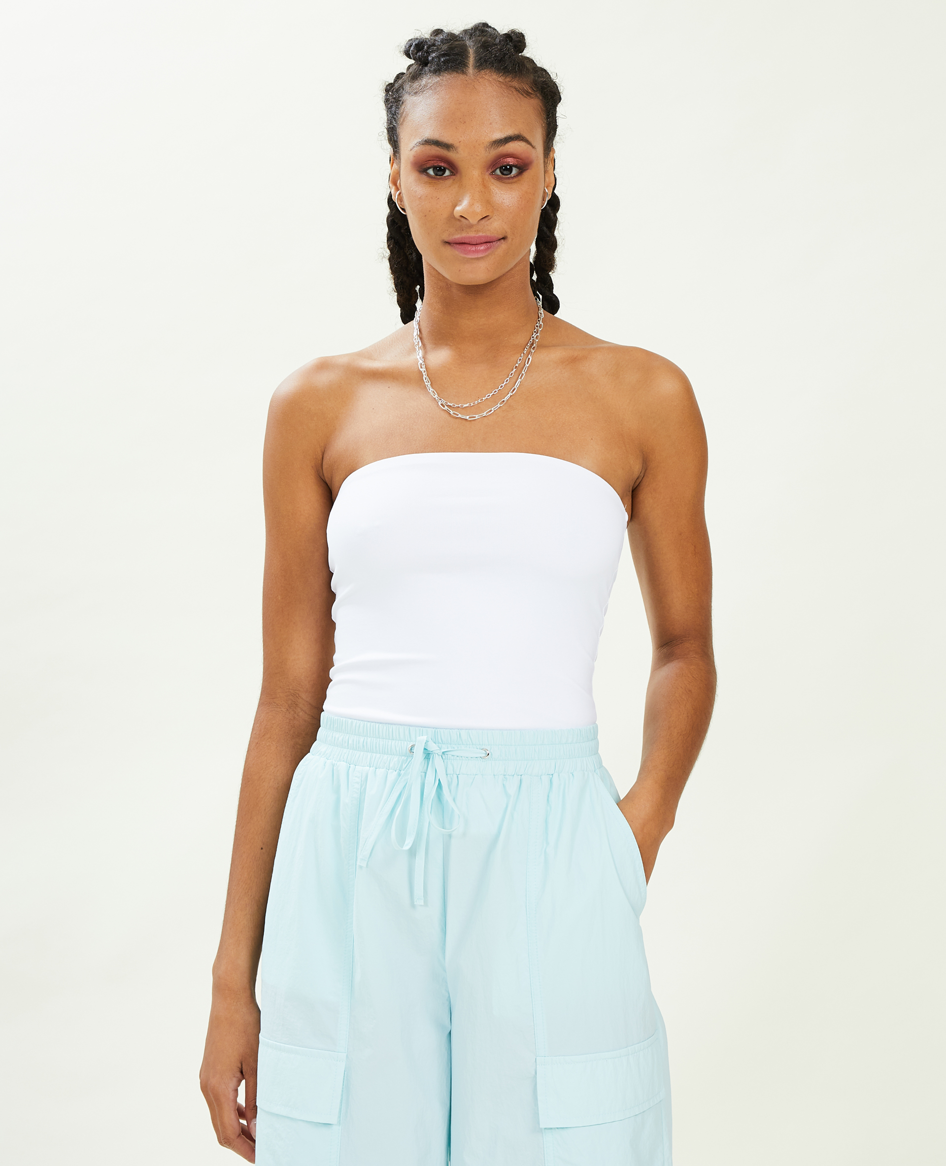 Top bustier blanc - Pimkie