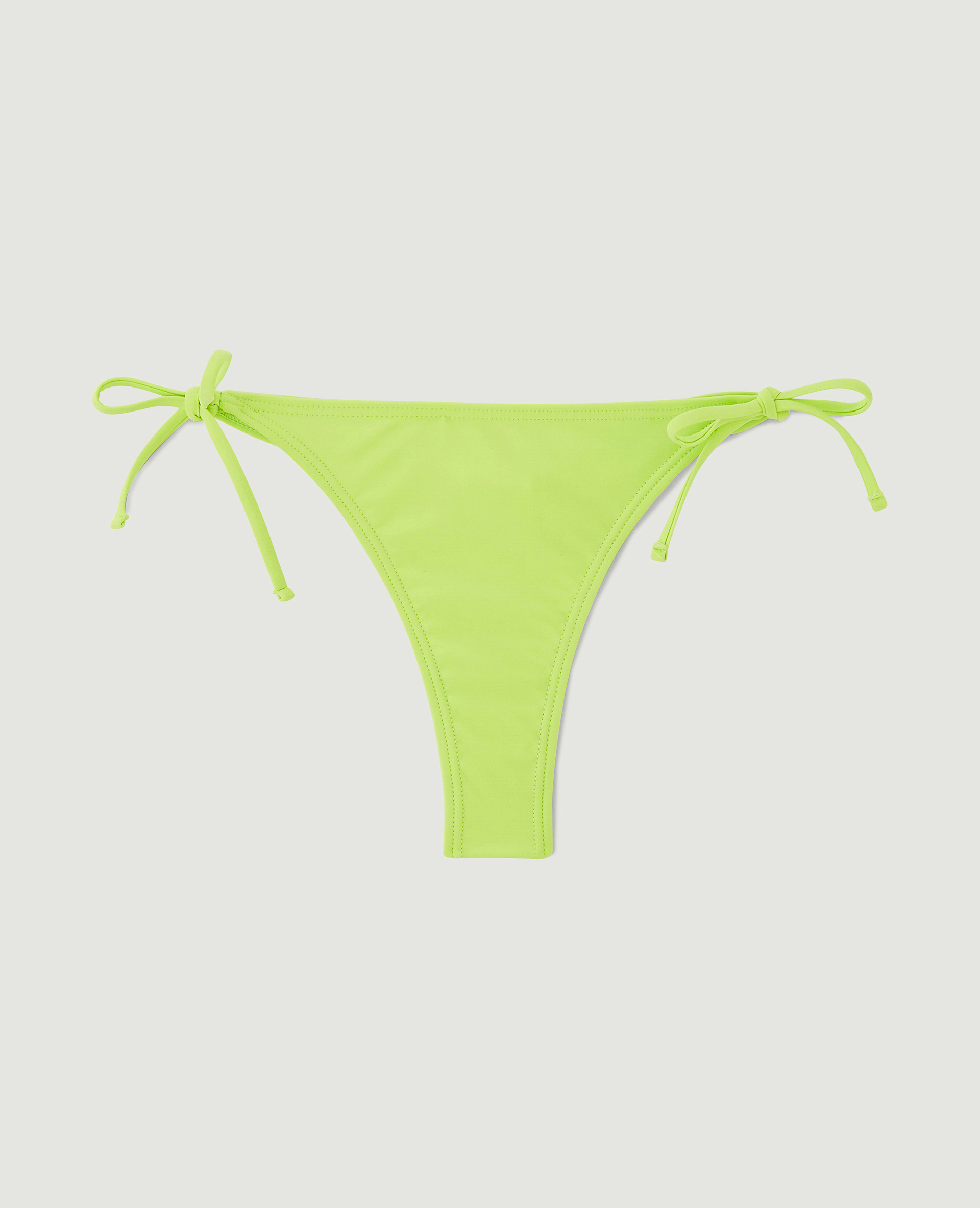 Bas de maillot tanga avec nouettes vert - Pimkie