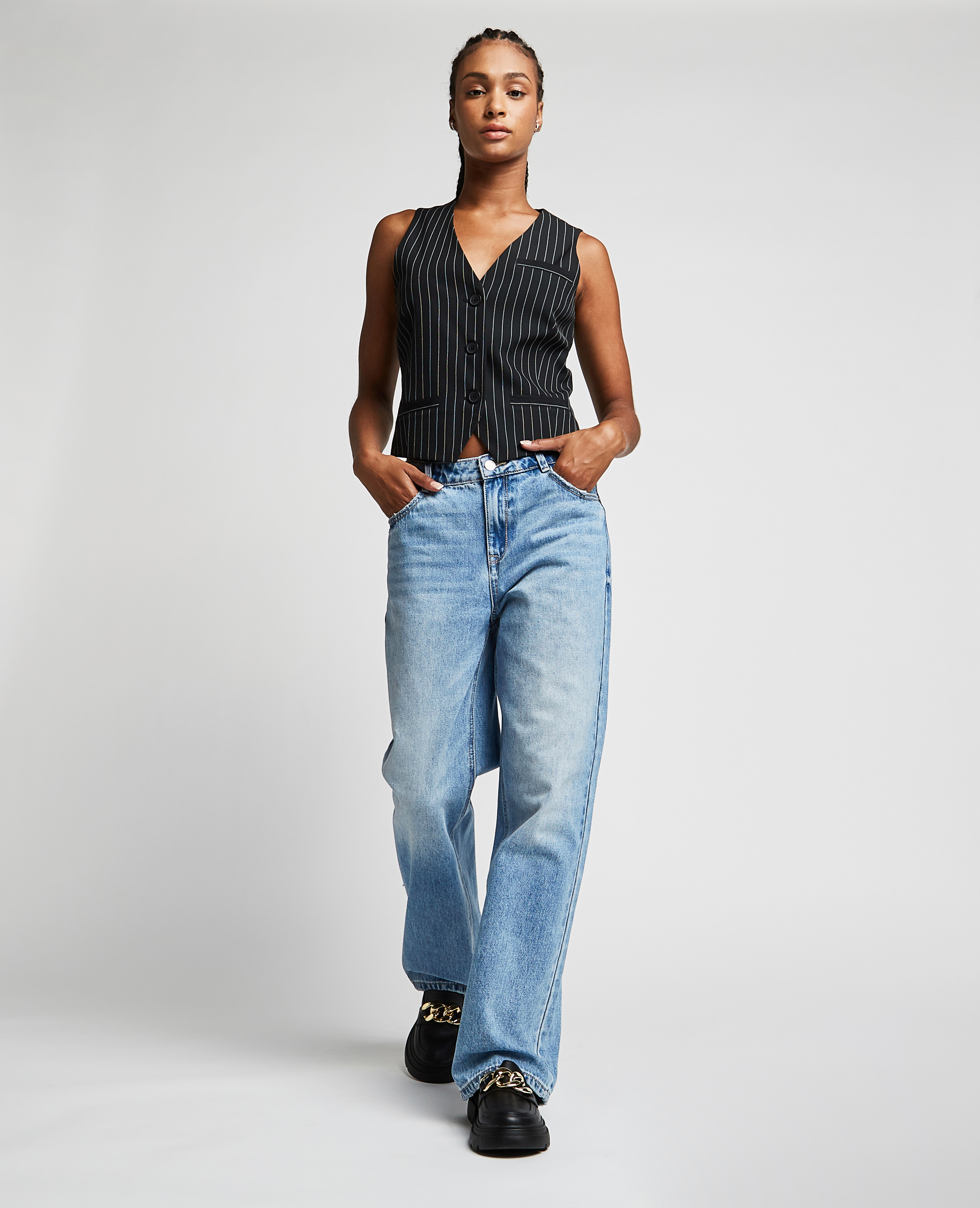 Jean large top