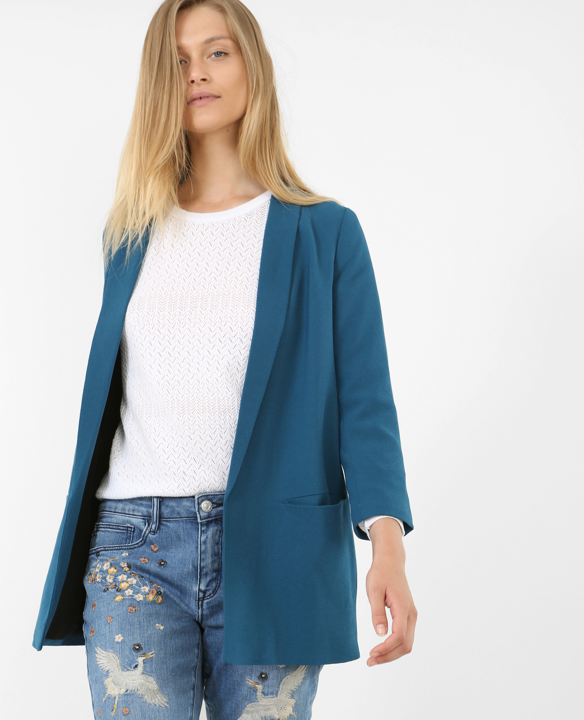 Blazer bleu sales canard femme