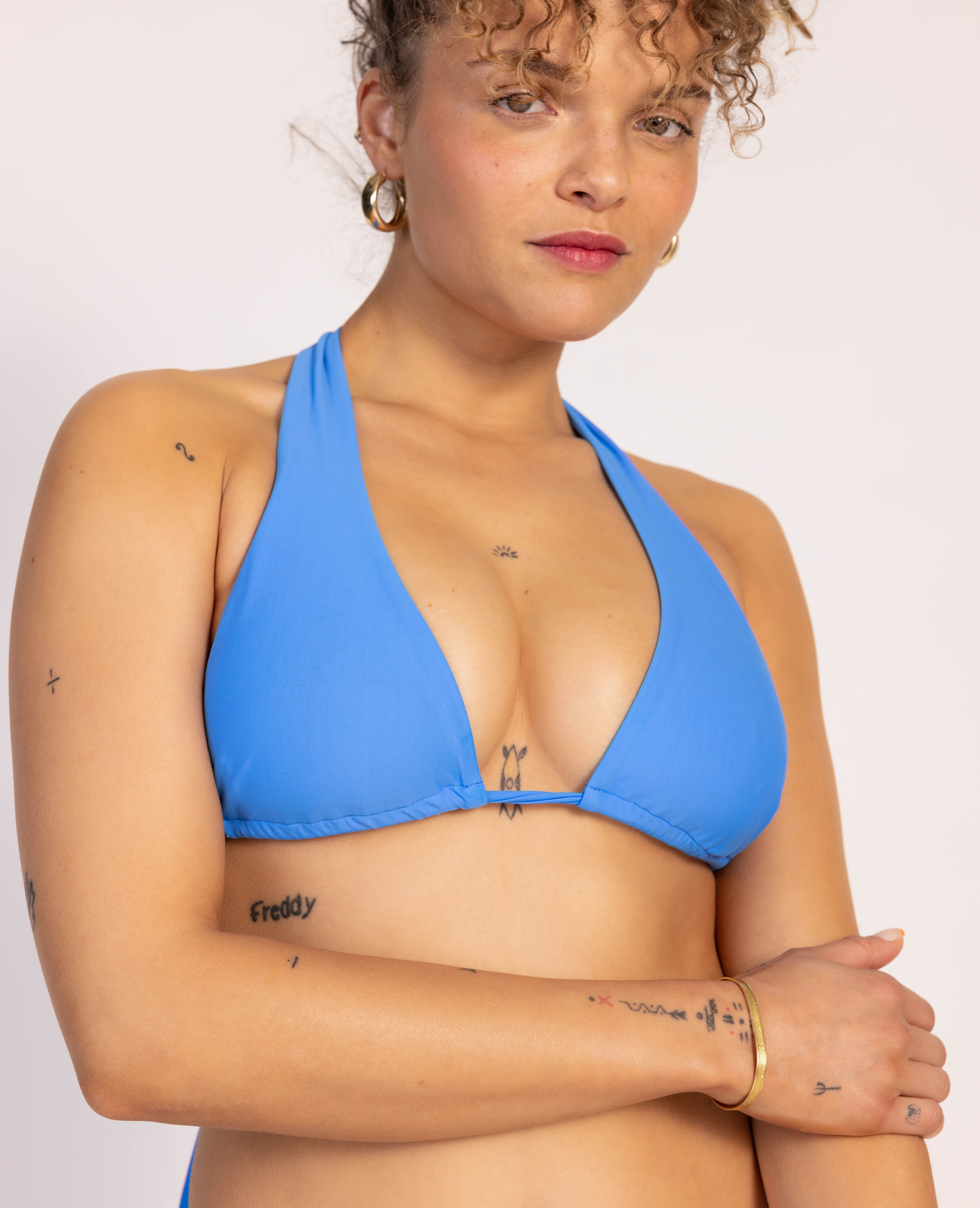 Haut de maillot triangle 8 positions bleu - Pimkie