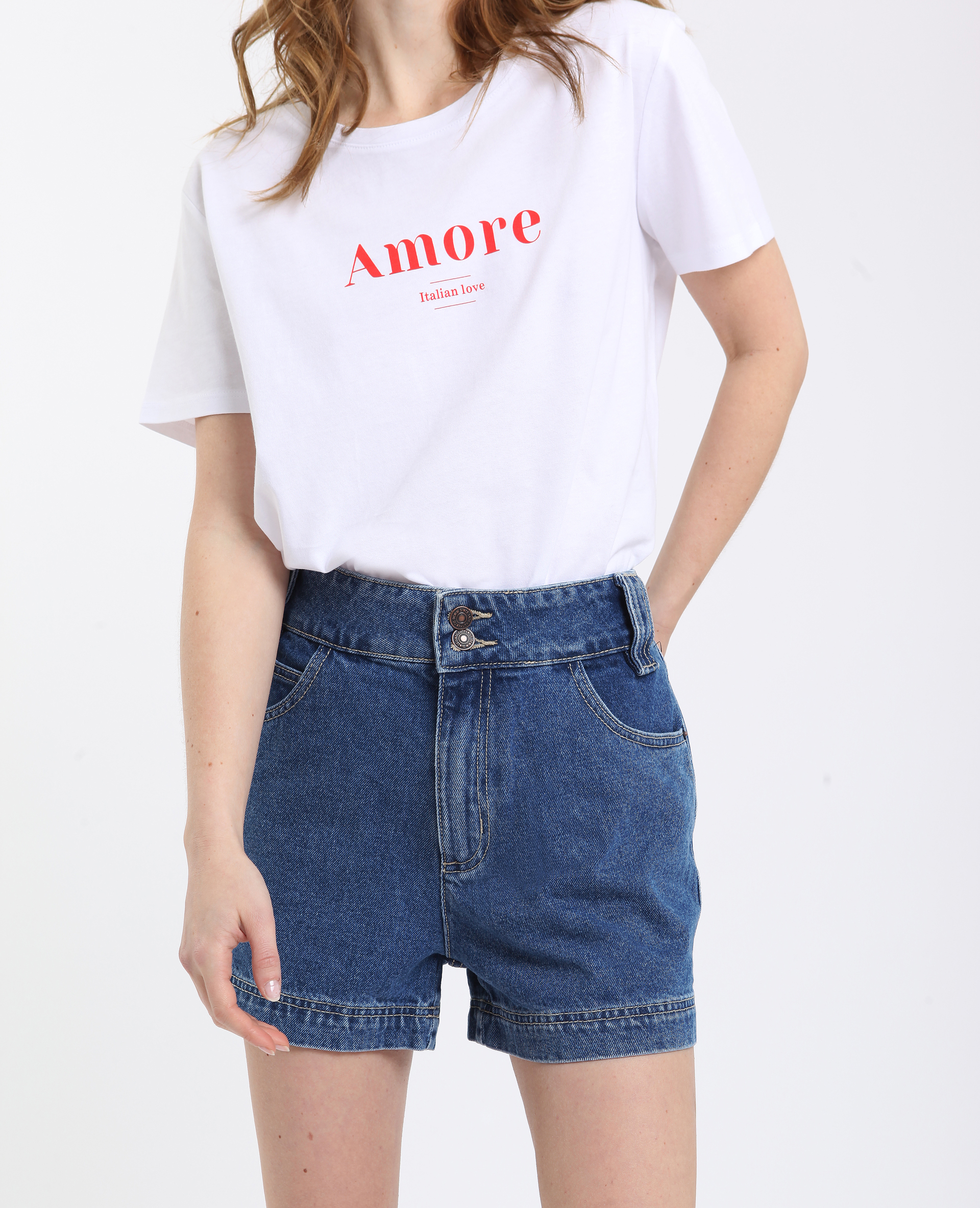 T-shirt Amore blanc - 407325905N43 | Pimkie