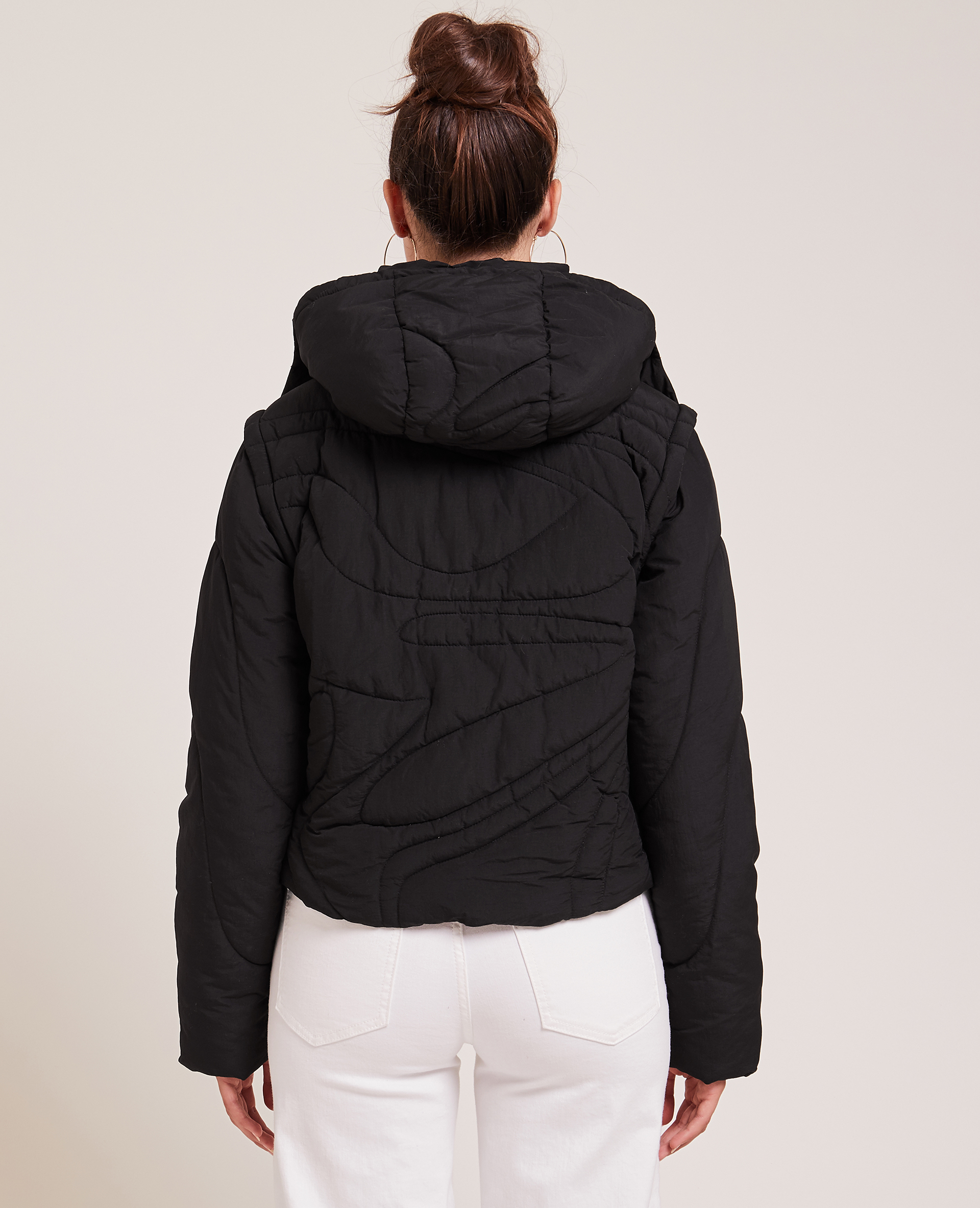 Doudoune matelassage wavy noir - Pimkie