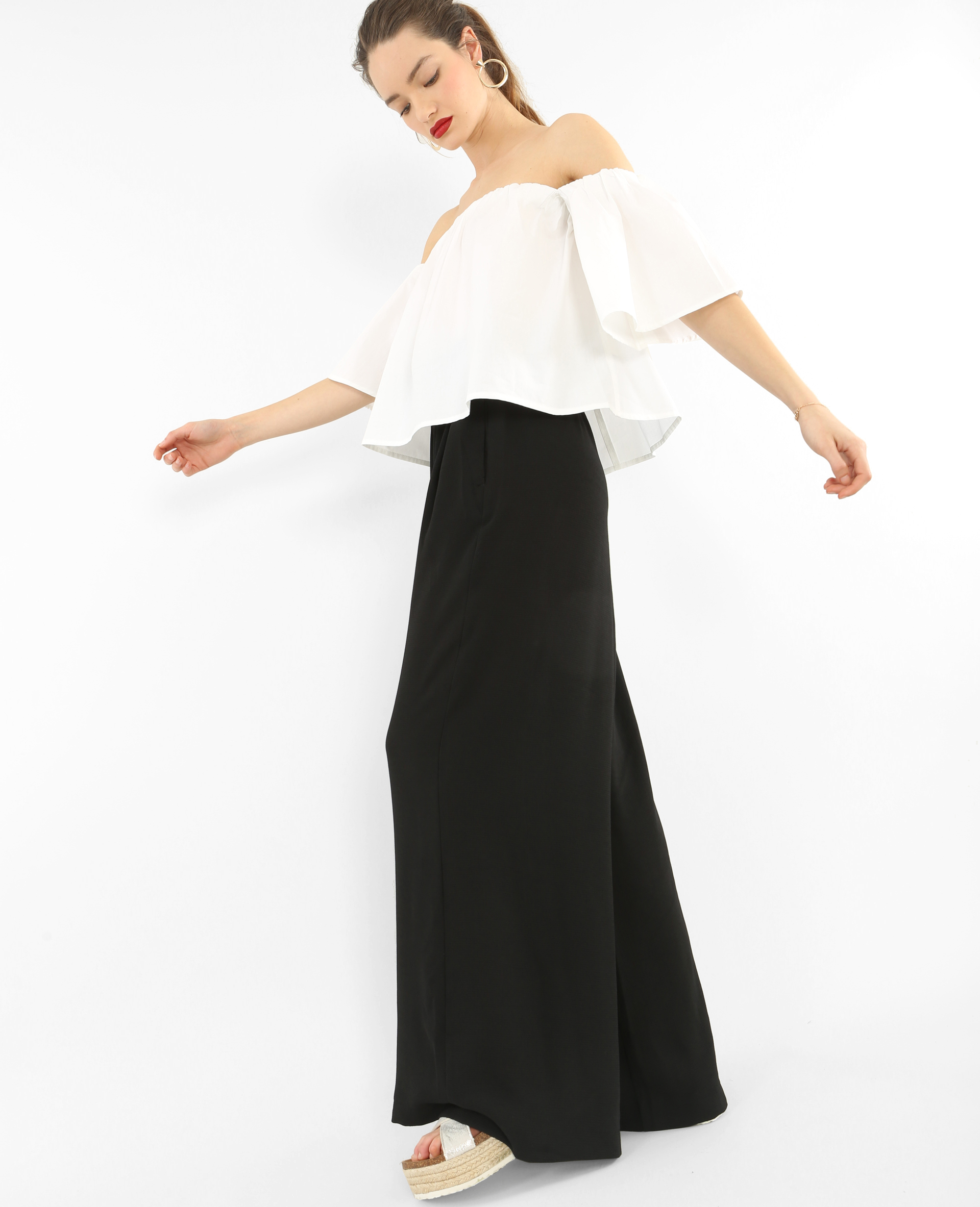 Blouse cropped blanc - Pimkie