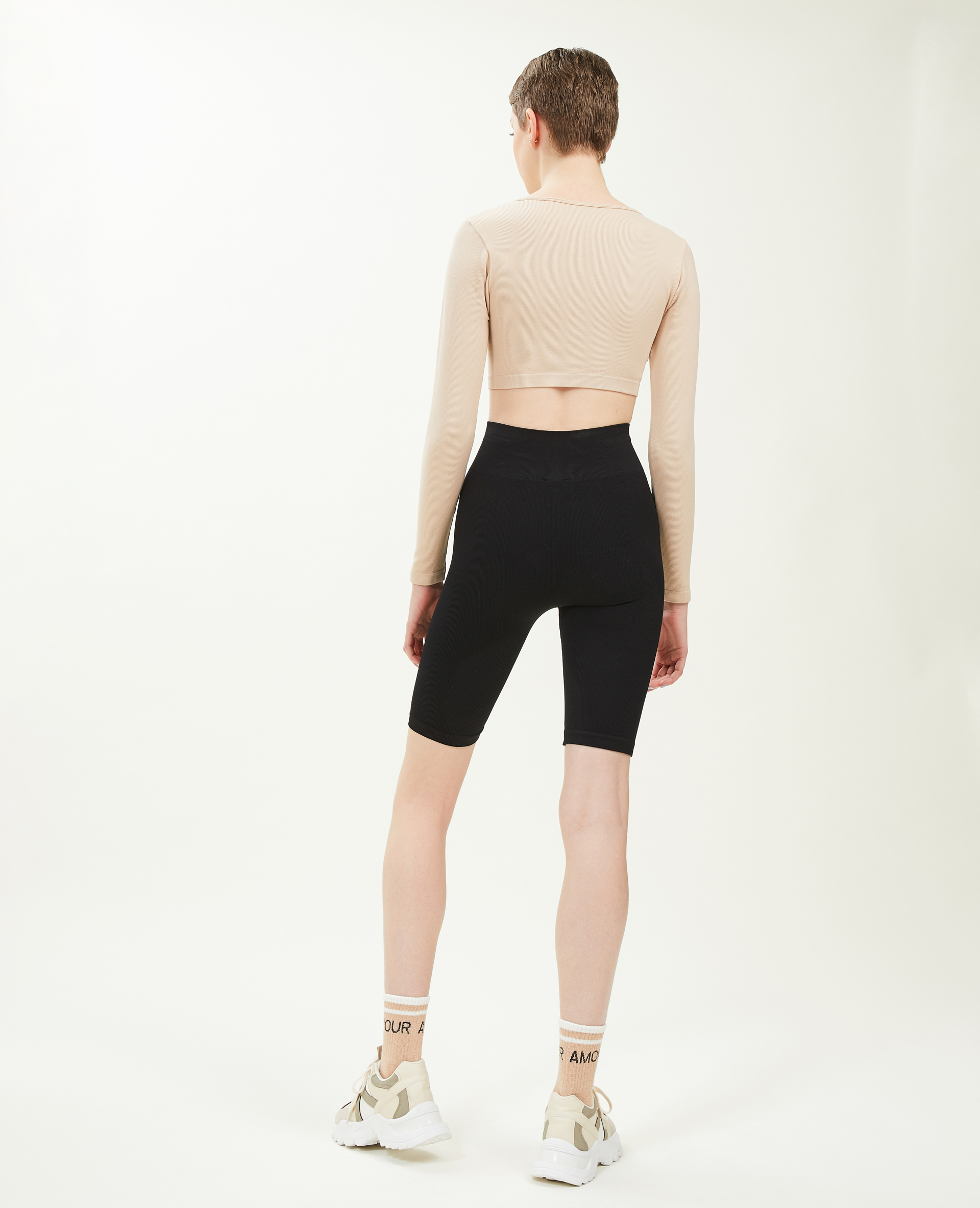 Cycliste sans couture noir - Pimkie