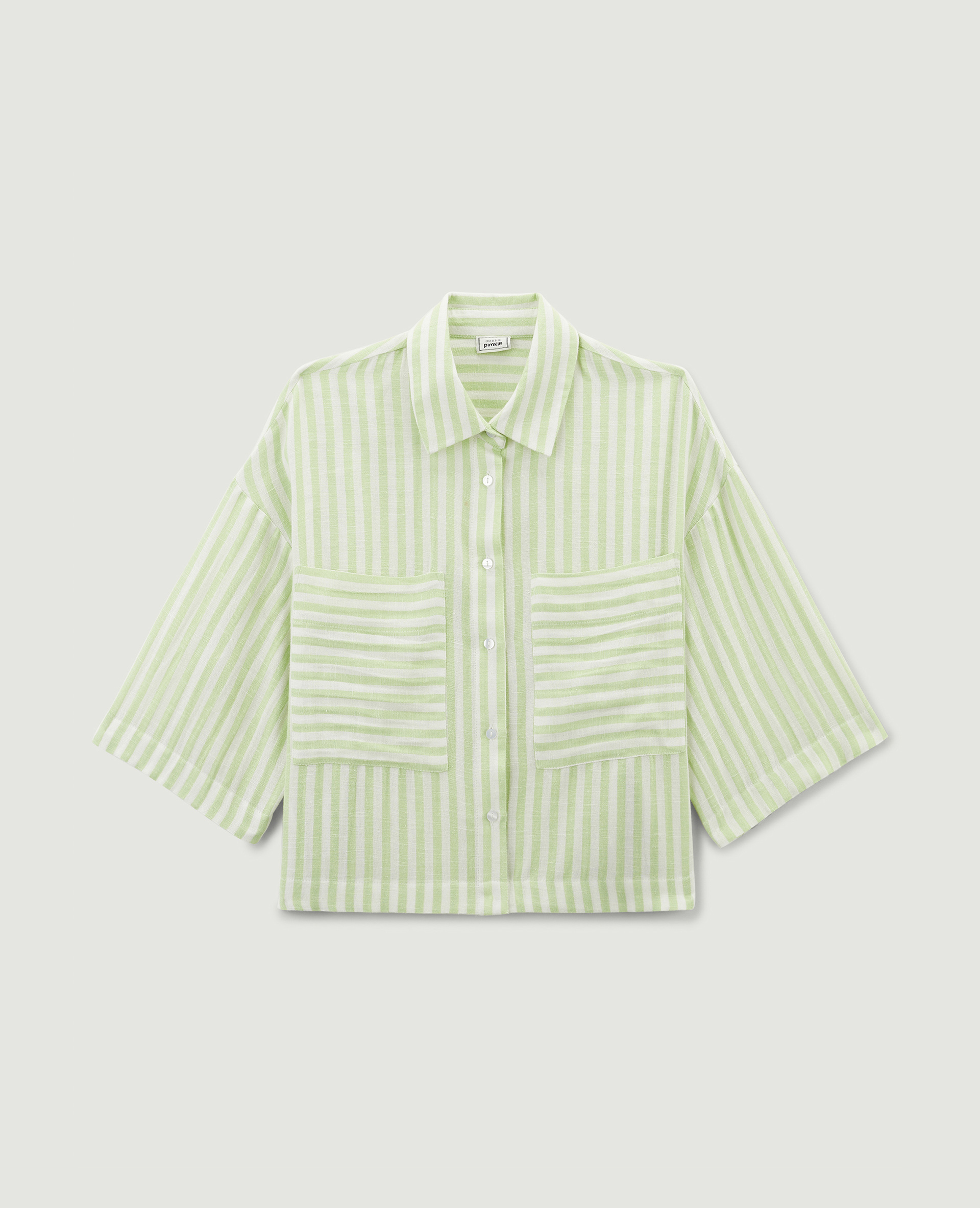 Chemise à rayures vert - Pimkie