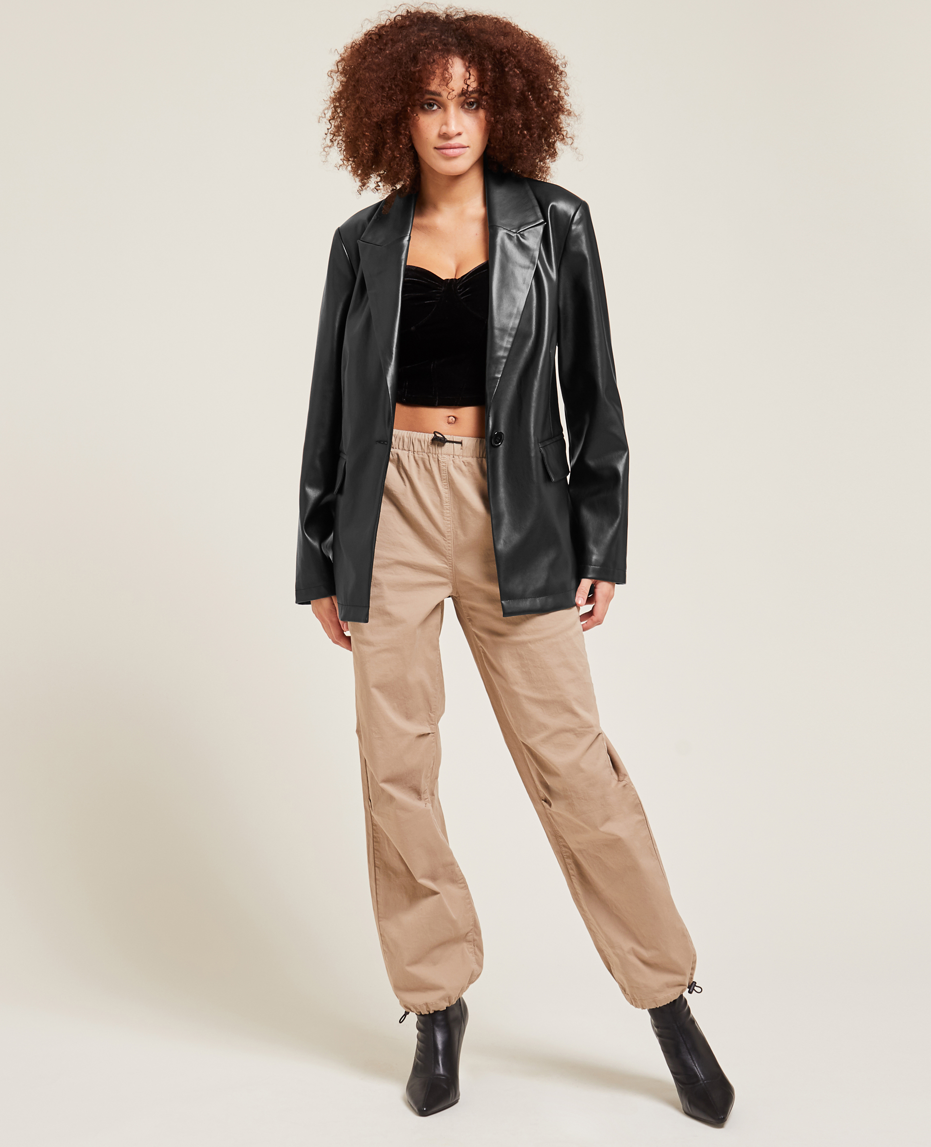Veste tailleur hotsell cuir femme