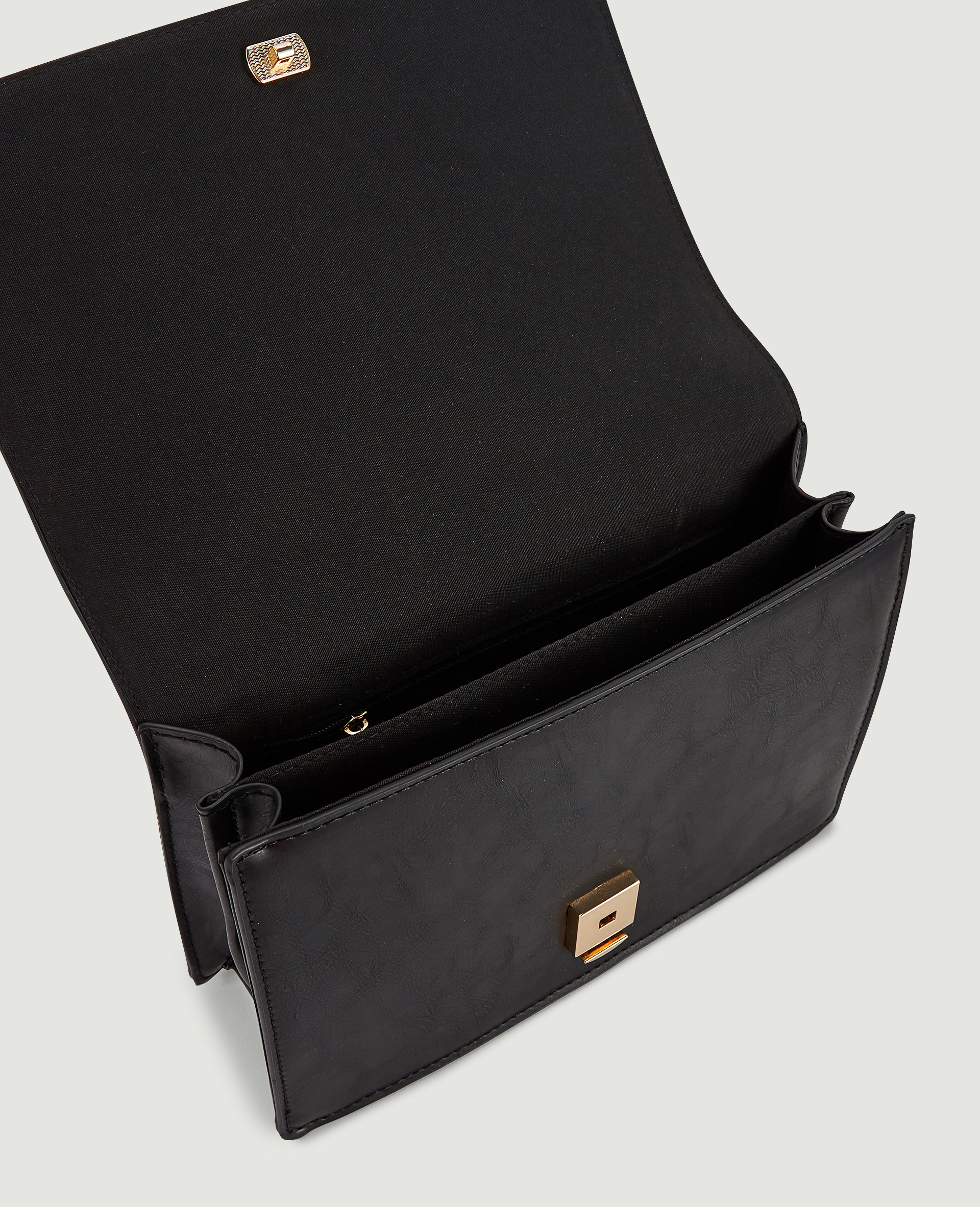 Sac rigide avec chaines noir - Pimkie