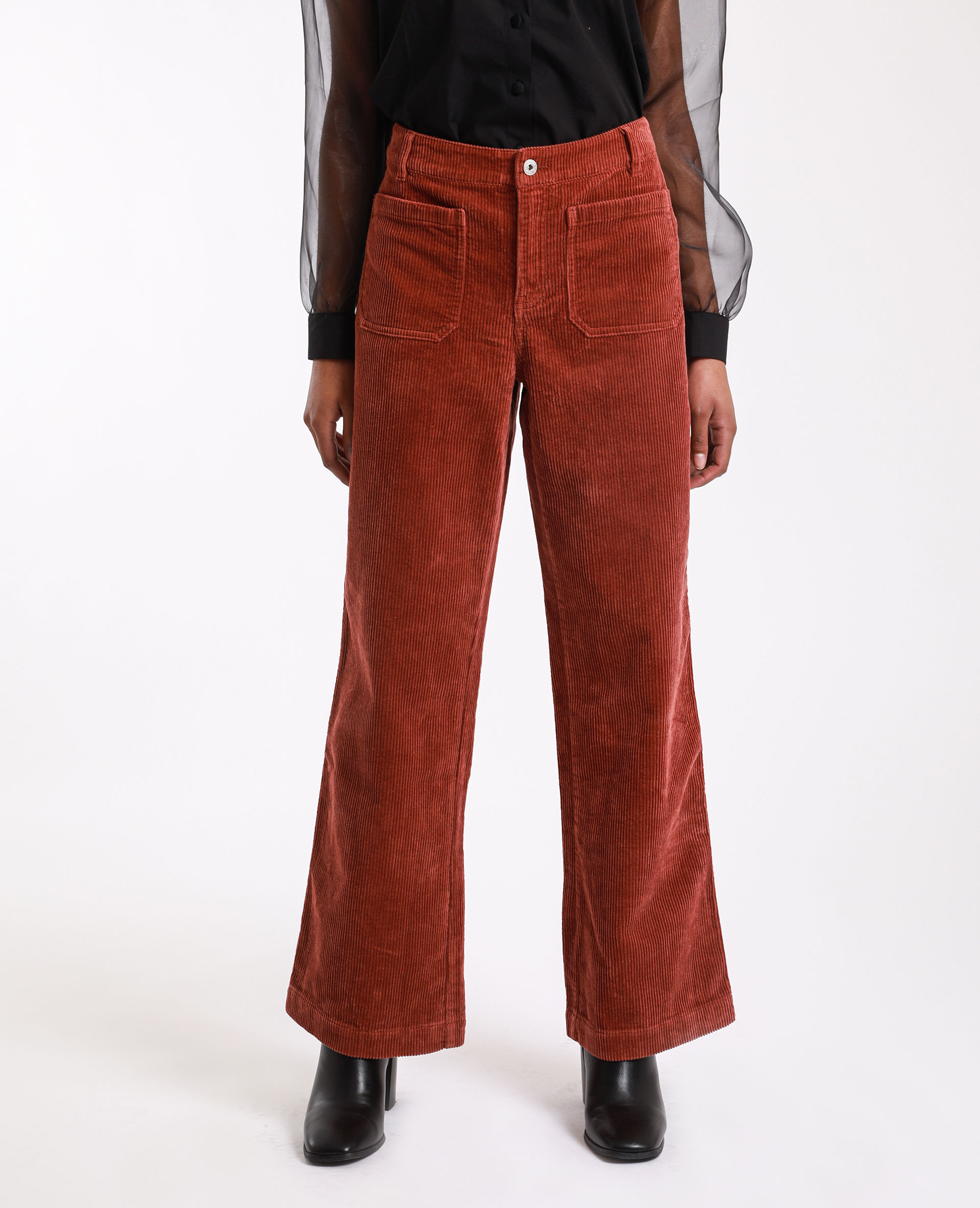 Pantalon en velour 2025 femme