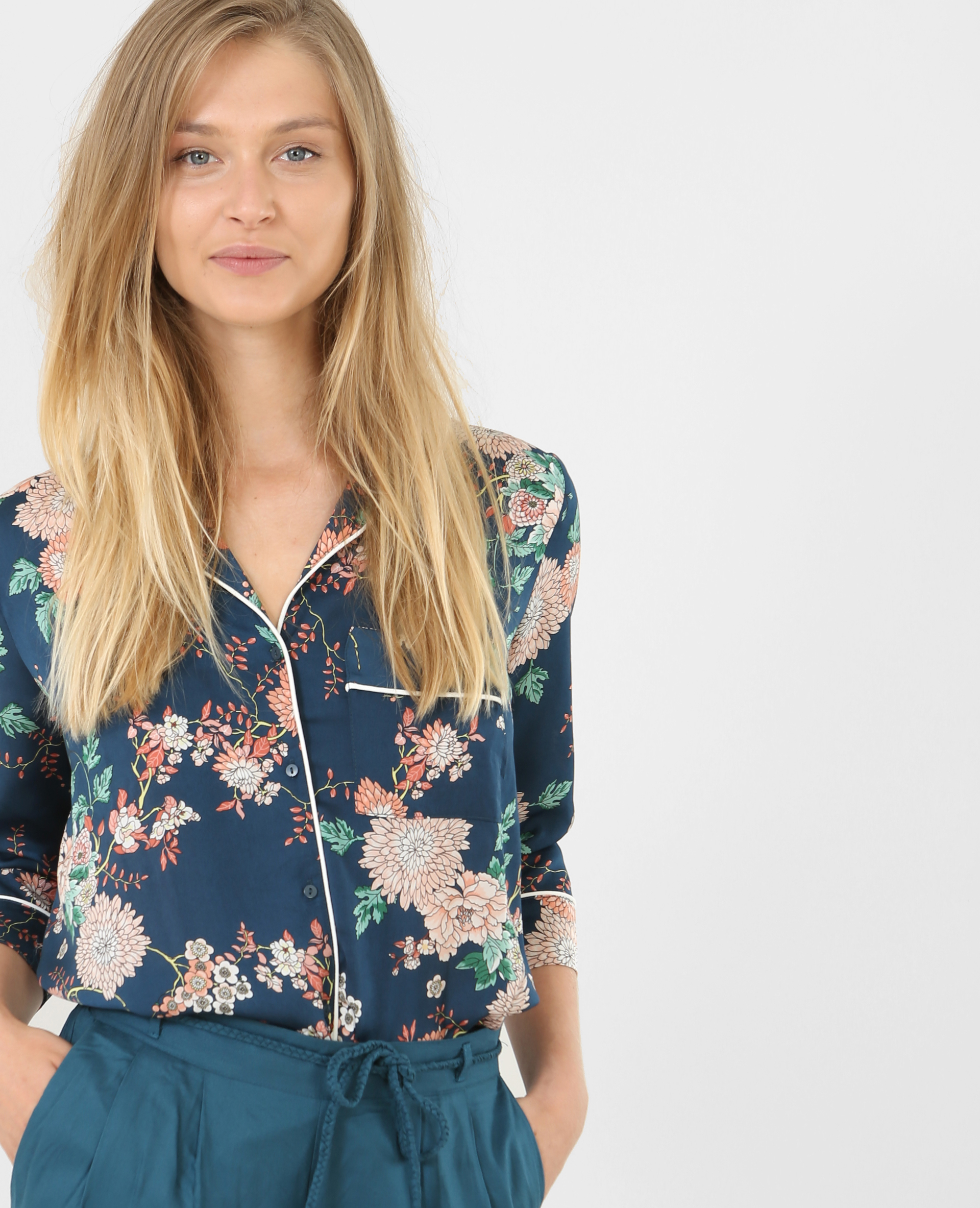 Chemise style pyjama femme top
