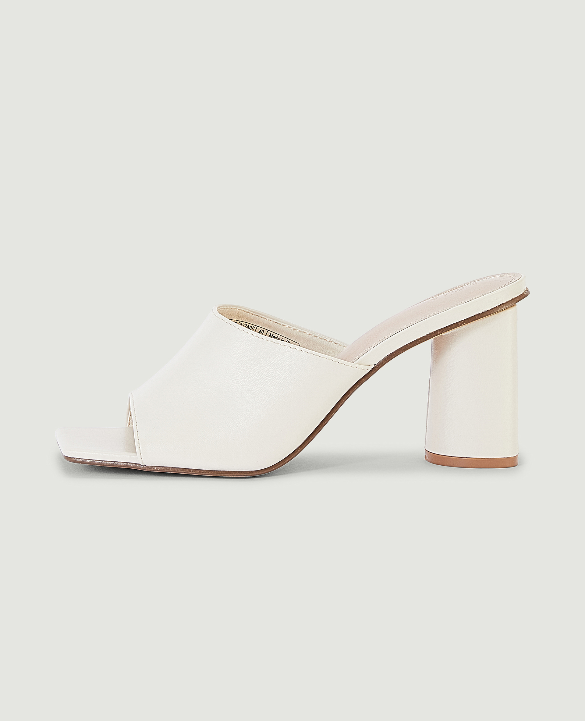 Mules à talon blanc - Pimkie