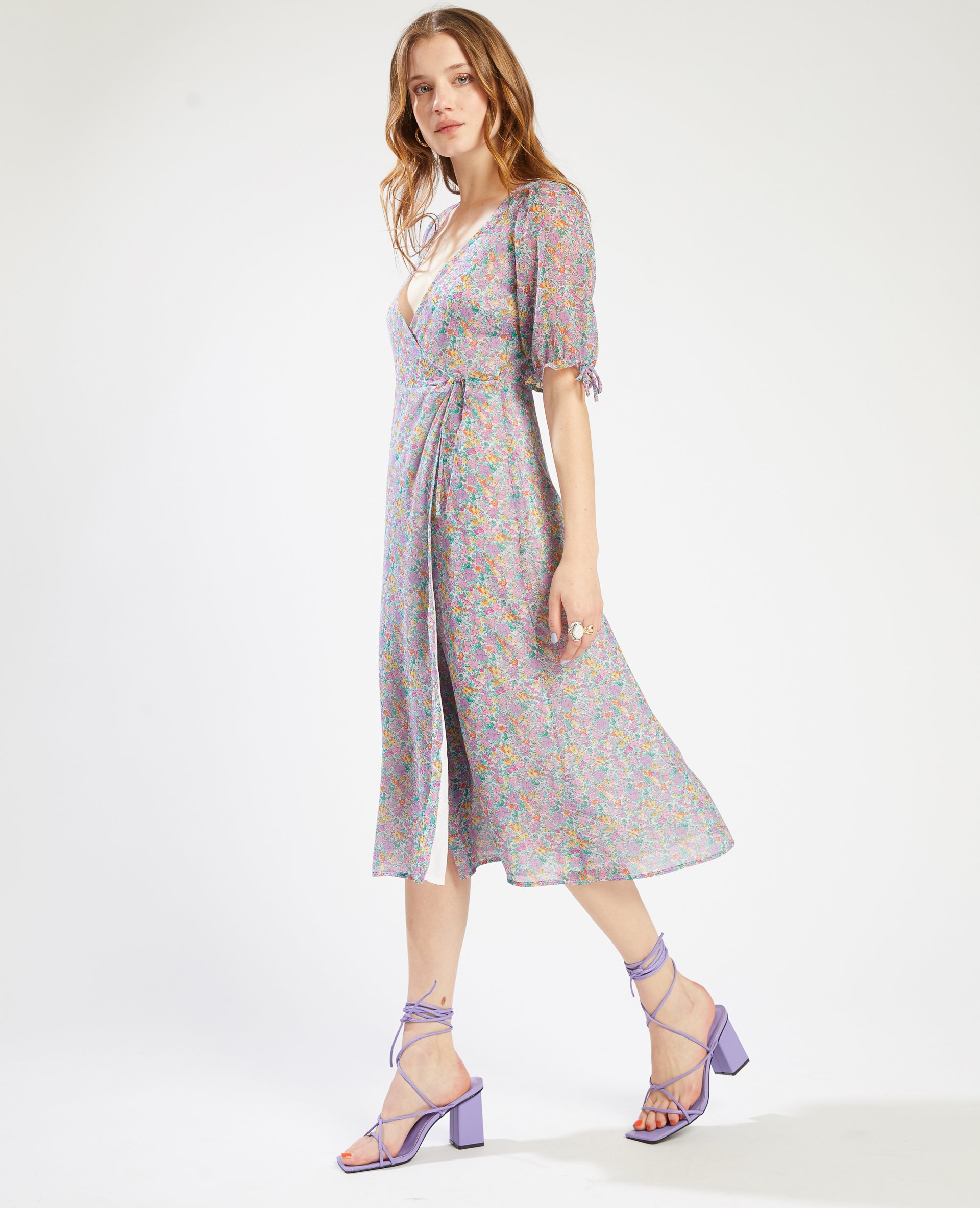 Robe cache coeur midi top