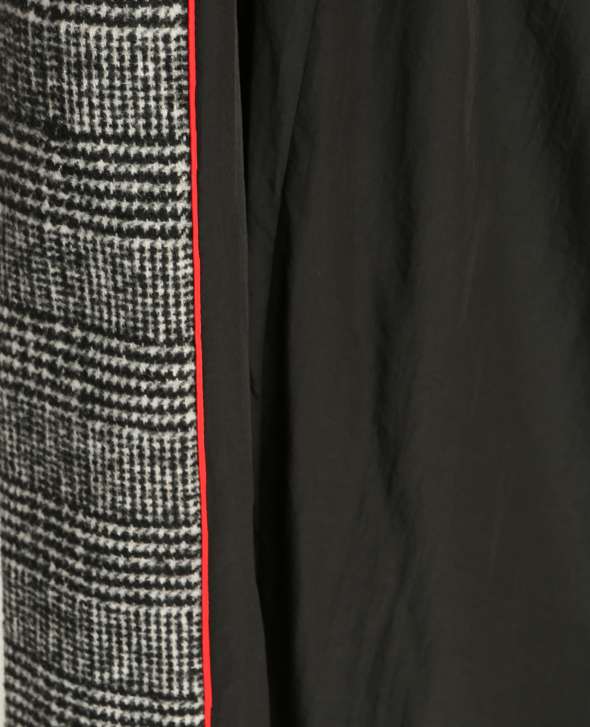 Manteau prince-de-galles noir - Pimkie