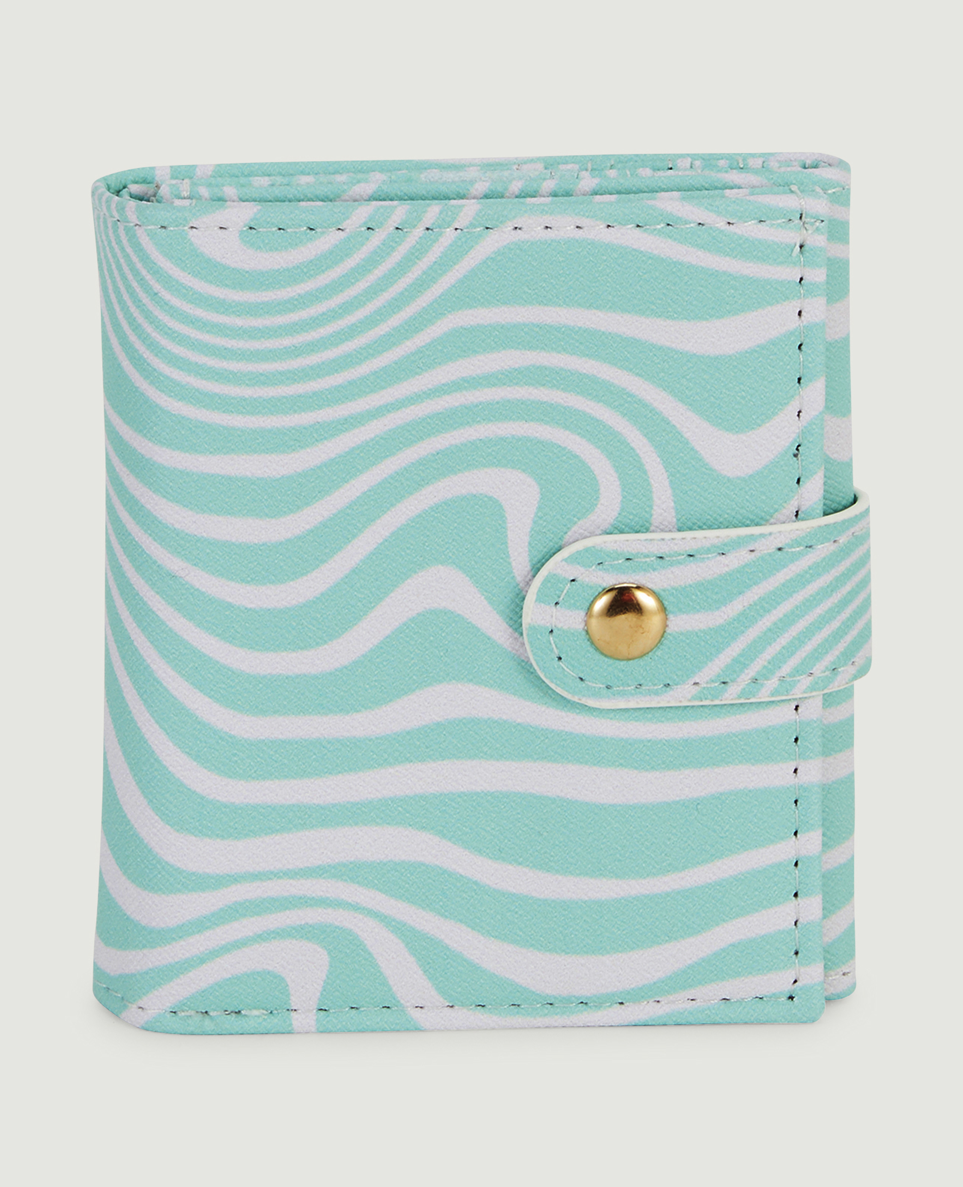 Porte-monnaie motif vagues vert clair - Pimkie
