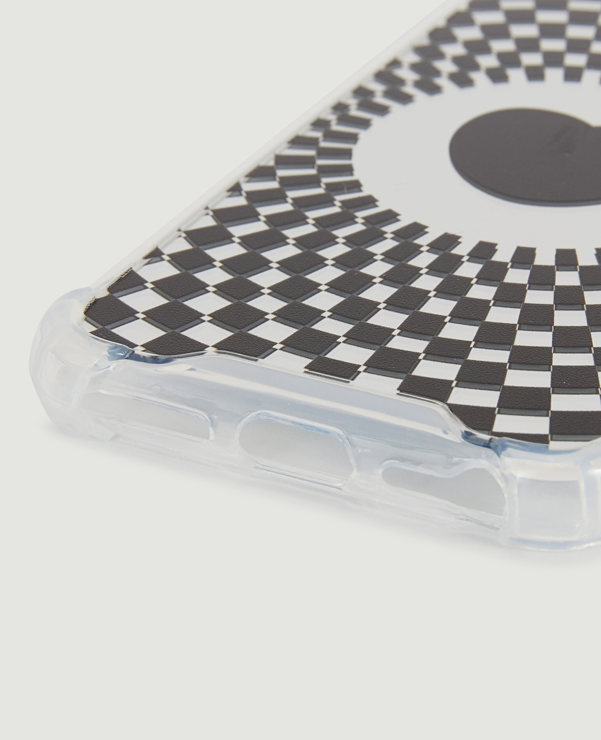 Coque de téléphone motif cœur psychédélique noir - Pimkie