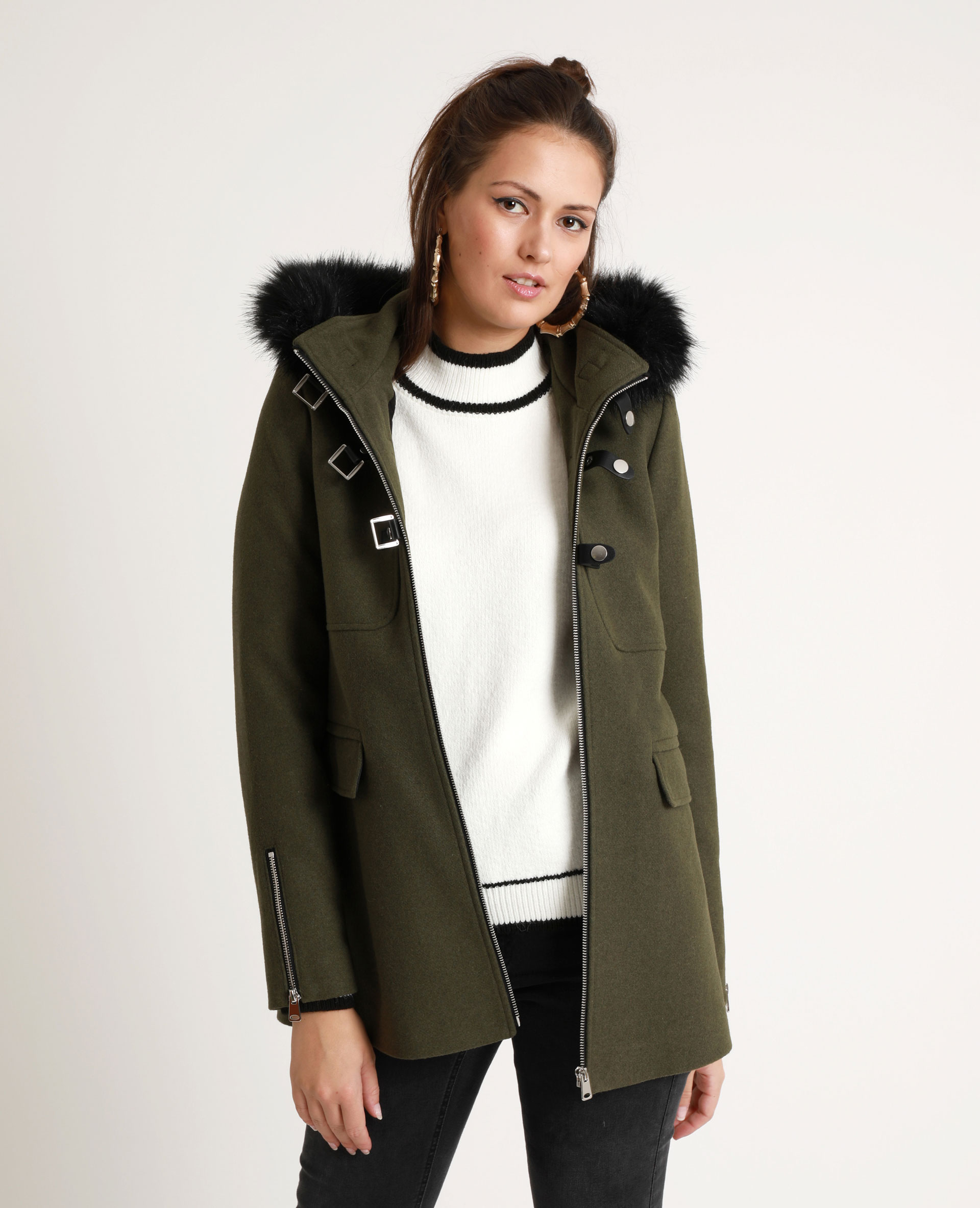 Manteau a capuche