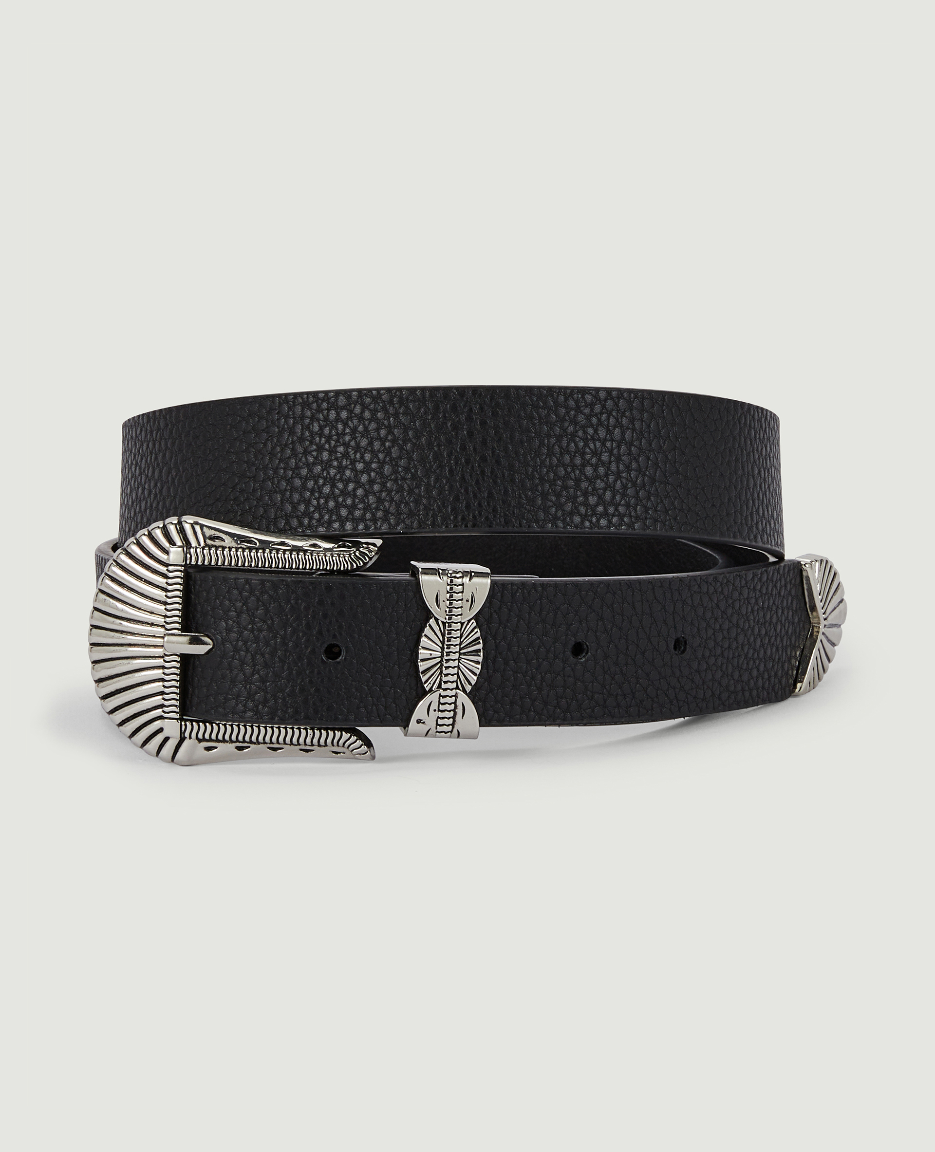 Ceinture boucle western noir - Pimkie