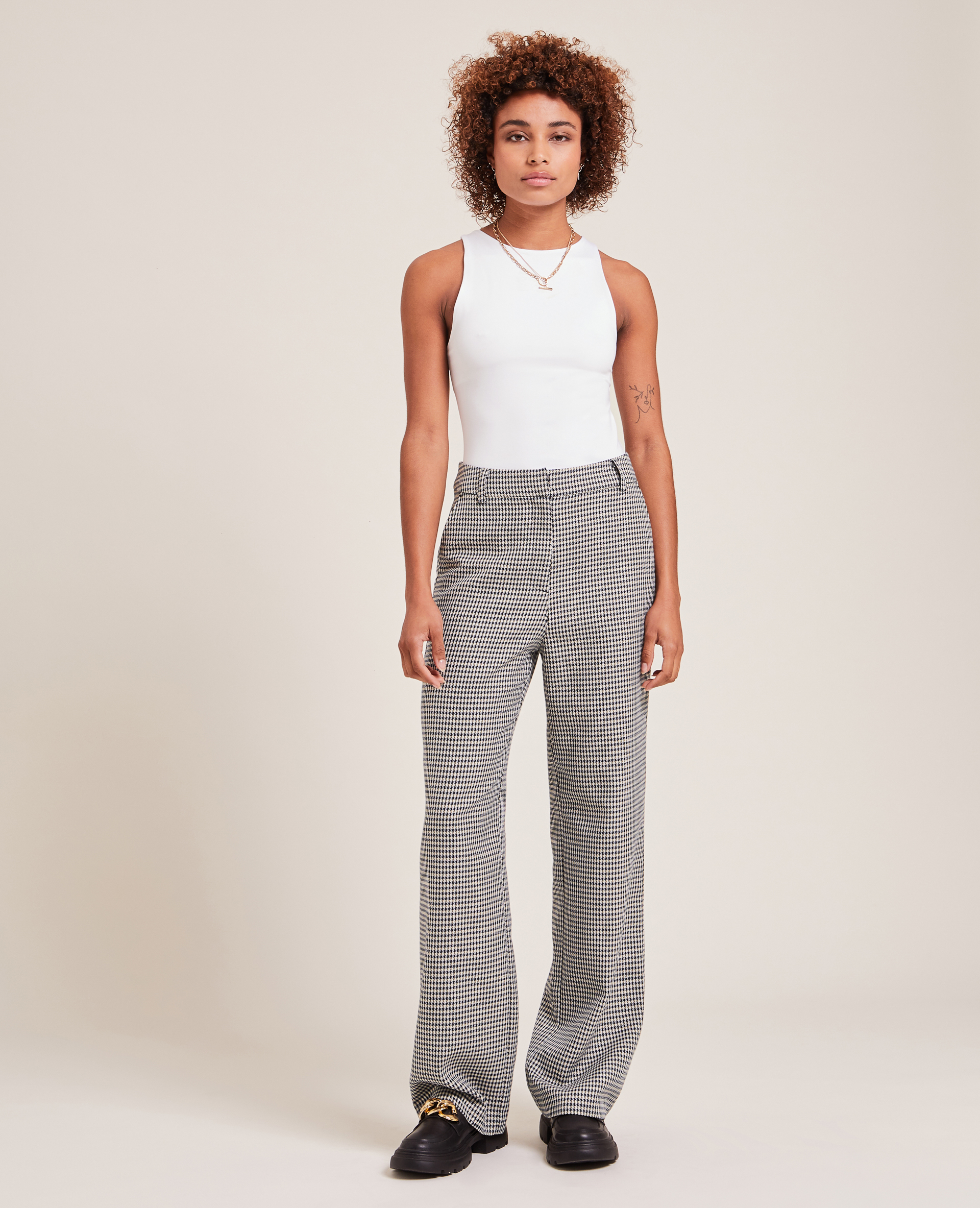 Pantalon droit écru - Pimkie
