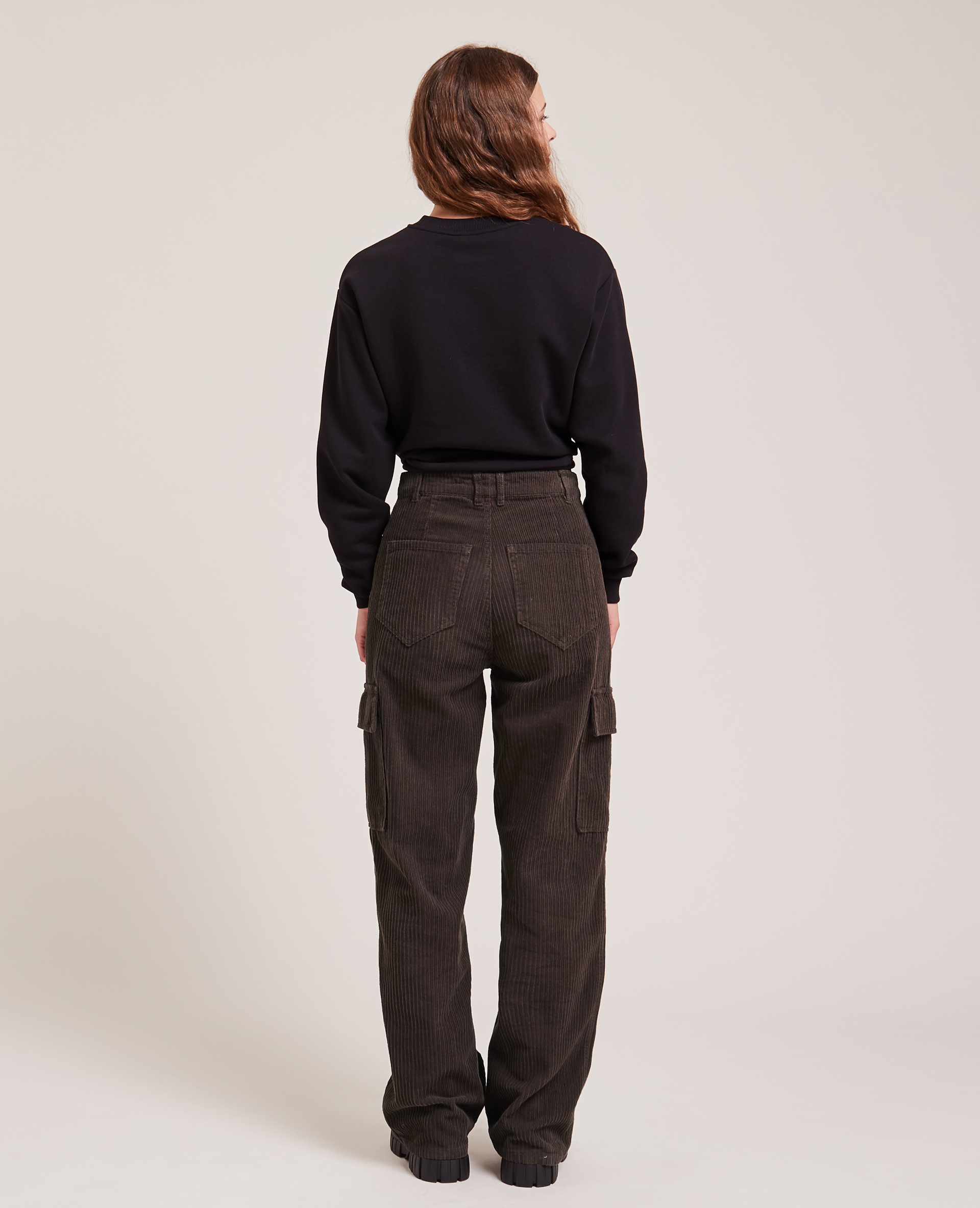 Pantalon cargo en velours marron - Pimkie