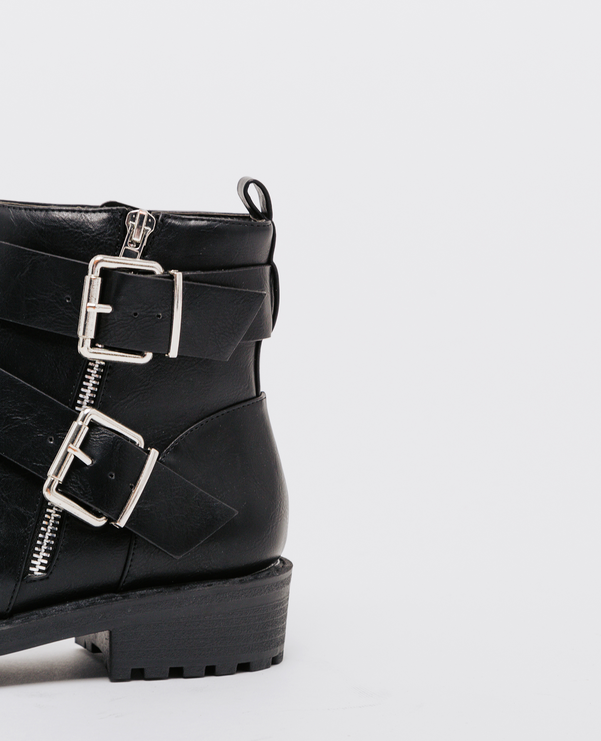 Boots esprit motard noir - Pimkie