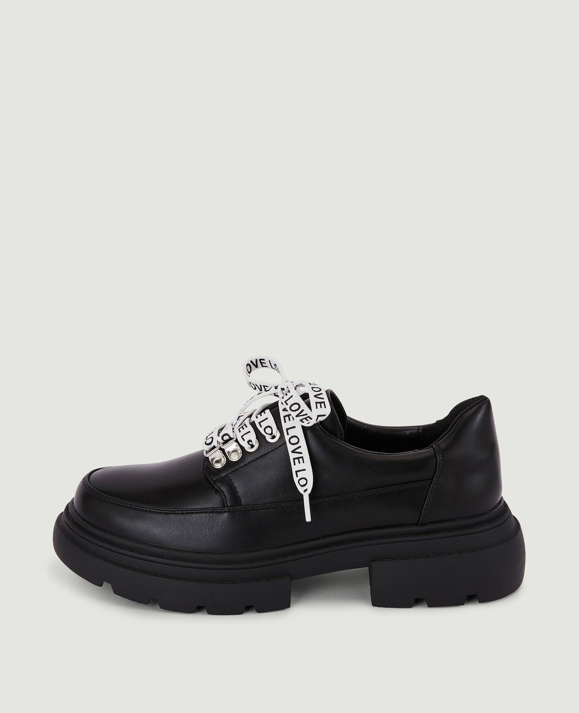 Derbies semelles crantées noir - Pimkie